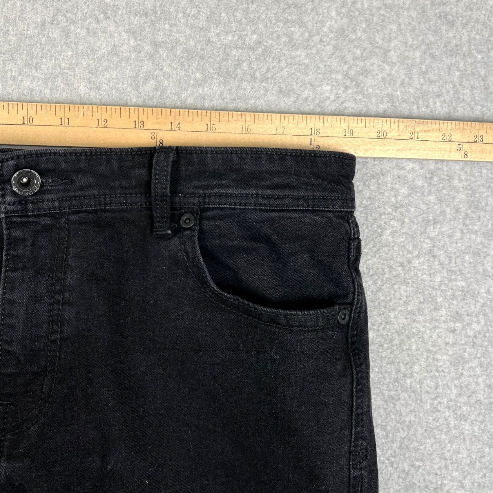 Vintage Buckle BKE Tyler Straight Fit Jeans Men 38x36 Black Denim Stretch Pants 38XL Size US 38 / EU 54 - 5 Thumbnail