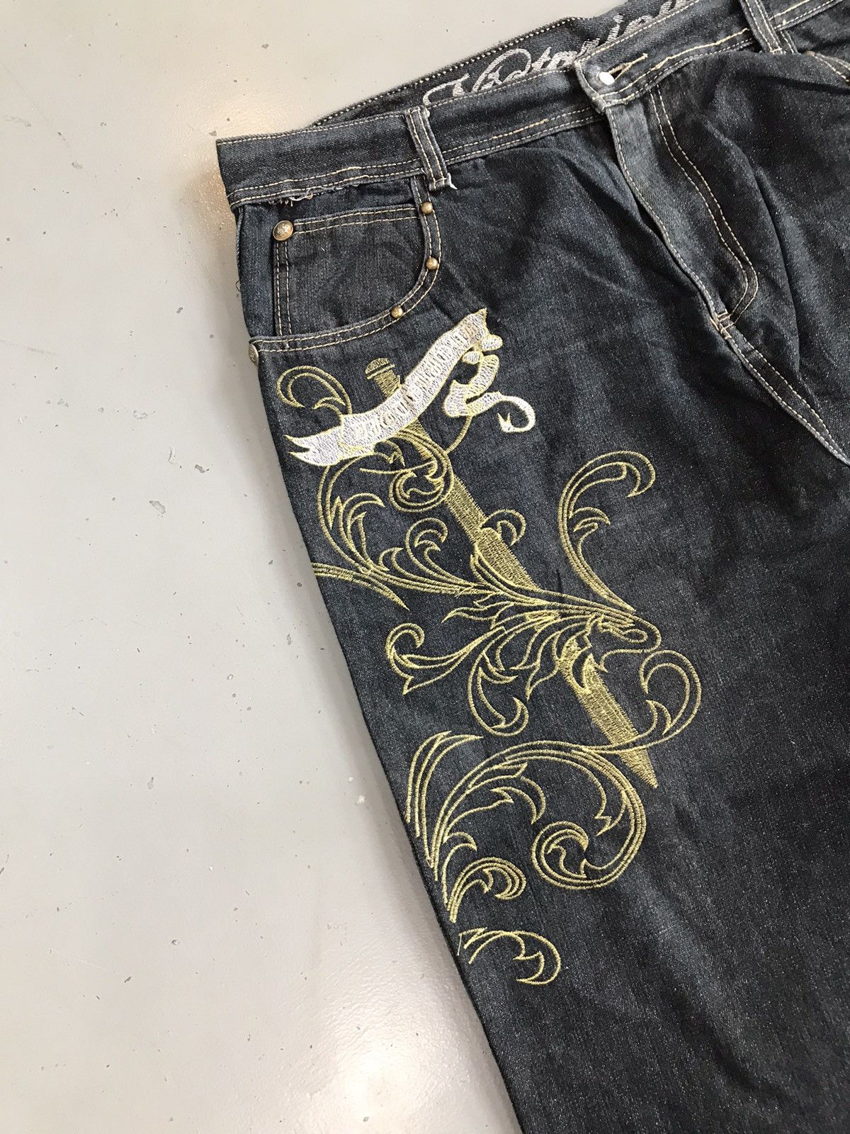 Vintage Vintage victorious wings embroidered denim Size US 40 / EU 56 - 6 Thumbnail