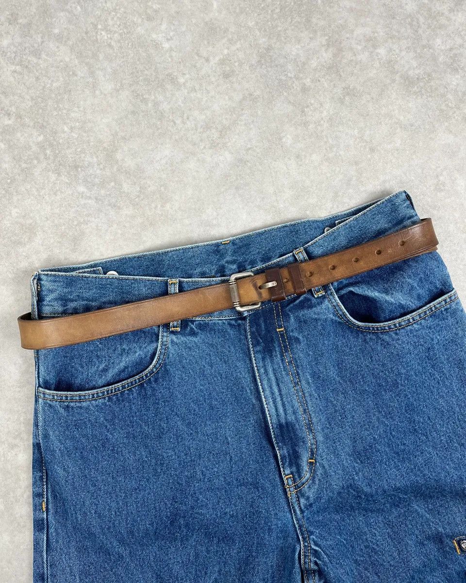 Prada 2000s Prada Brown Leather Minimalist Belt Size ONE SIZE - 1 Thumbnail