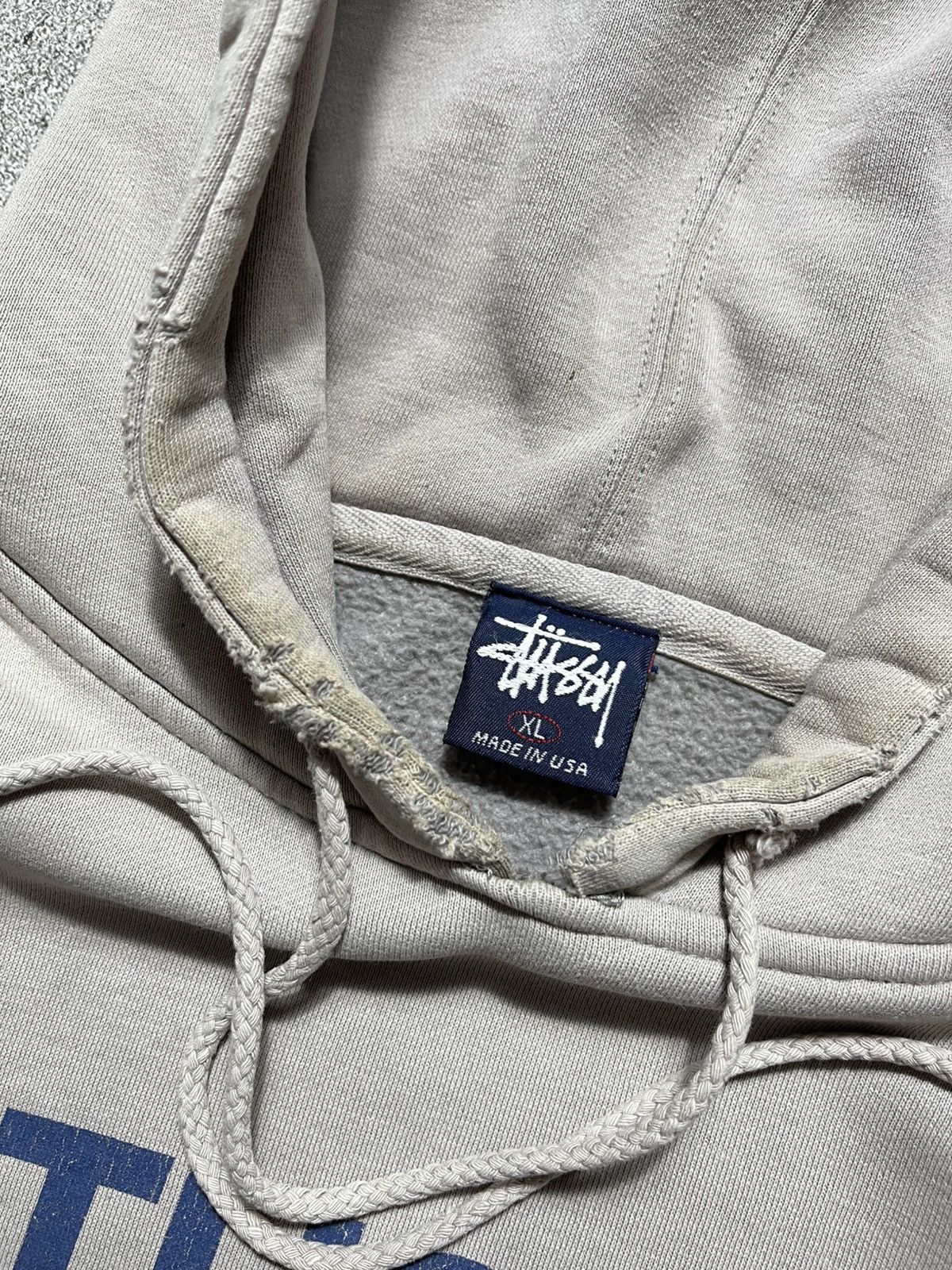 Stussy Vintage 90s Stussy N4 Sunfaded Distressed Hooded Size US XL / EU 56 / 4 - 6 Thumbnail