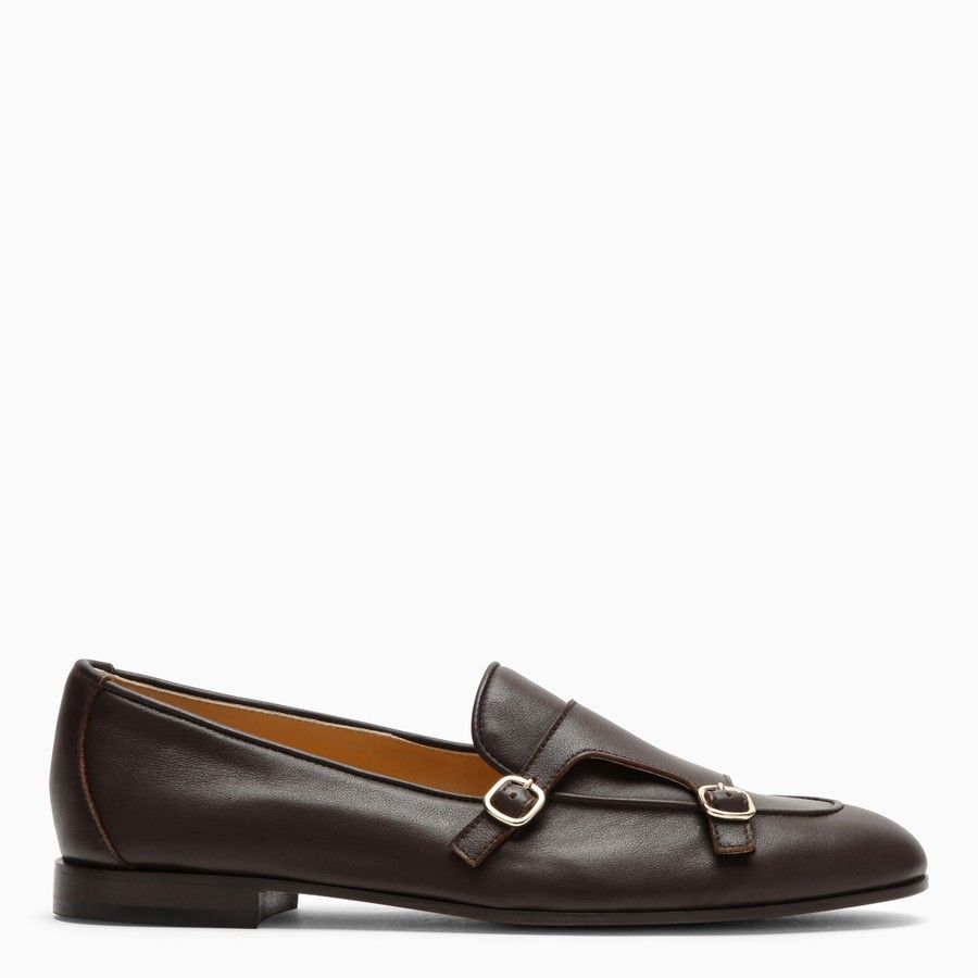 Doucal's o1d2blof0824 Leather Double Buckle Loafer in Brown Size US 6 / IT 36 - 2 Thumbnail