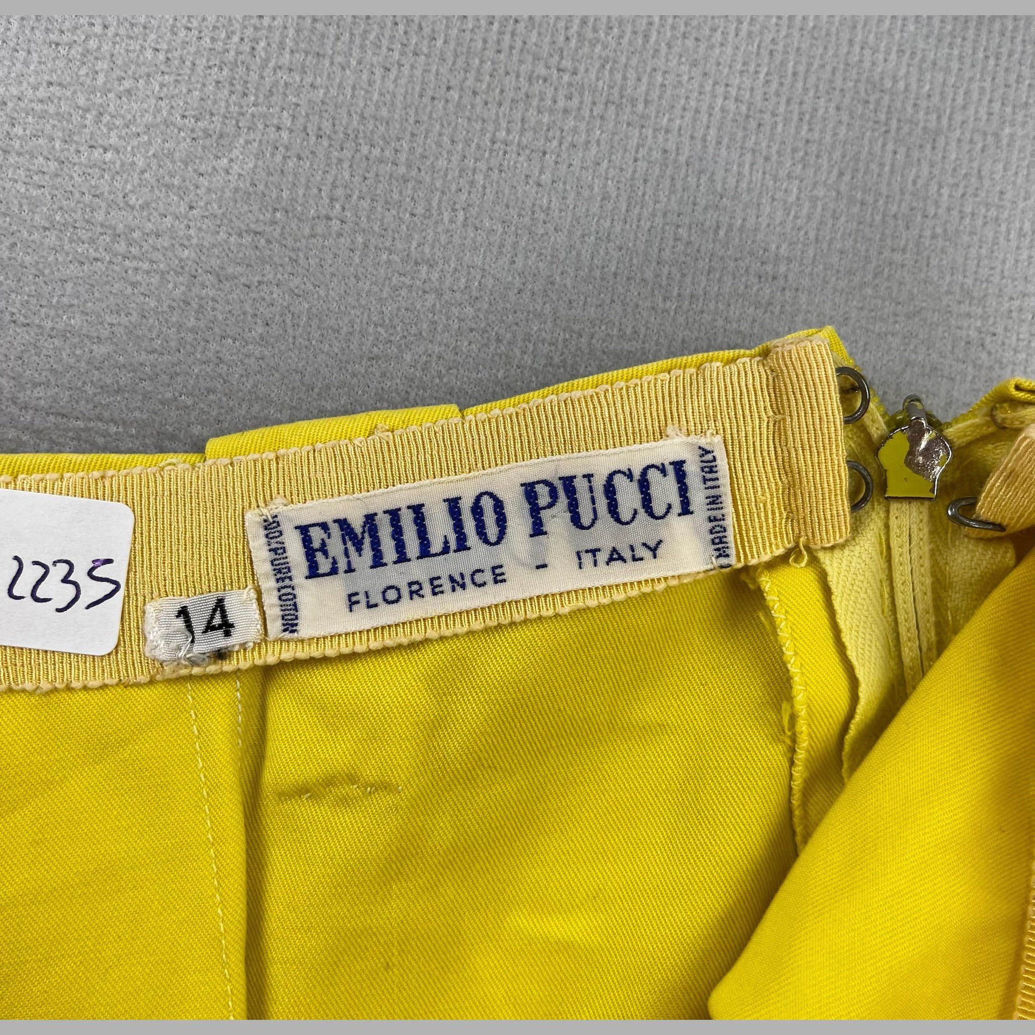 Emilio Pucci Gonna Lunga Emilio Pucci Giallo – 14 Size 36" / US 14 / IT 50 - 2 Thumbnail
