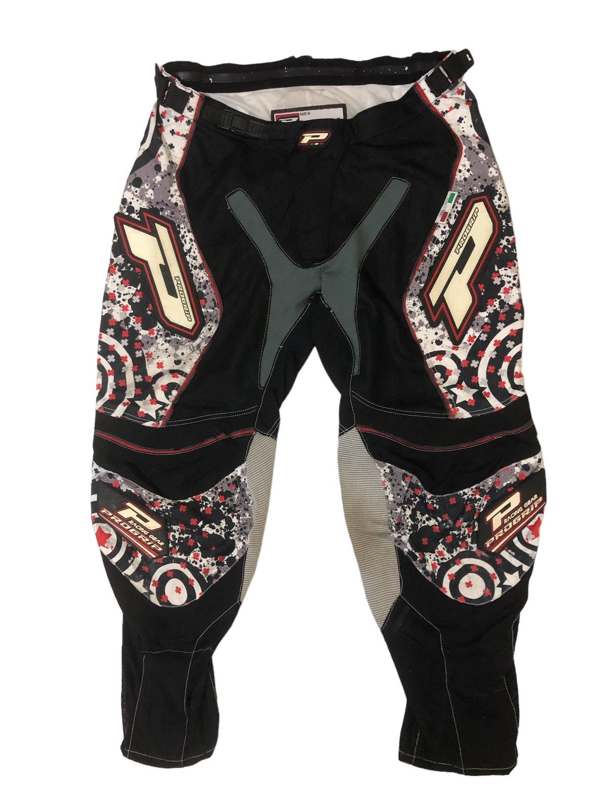 Image of Italian Designers x Racing Progrip Made In Italy Motocross Mud Pants in Black, Men's (Size 36)