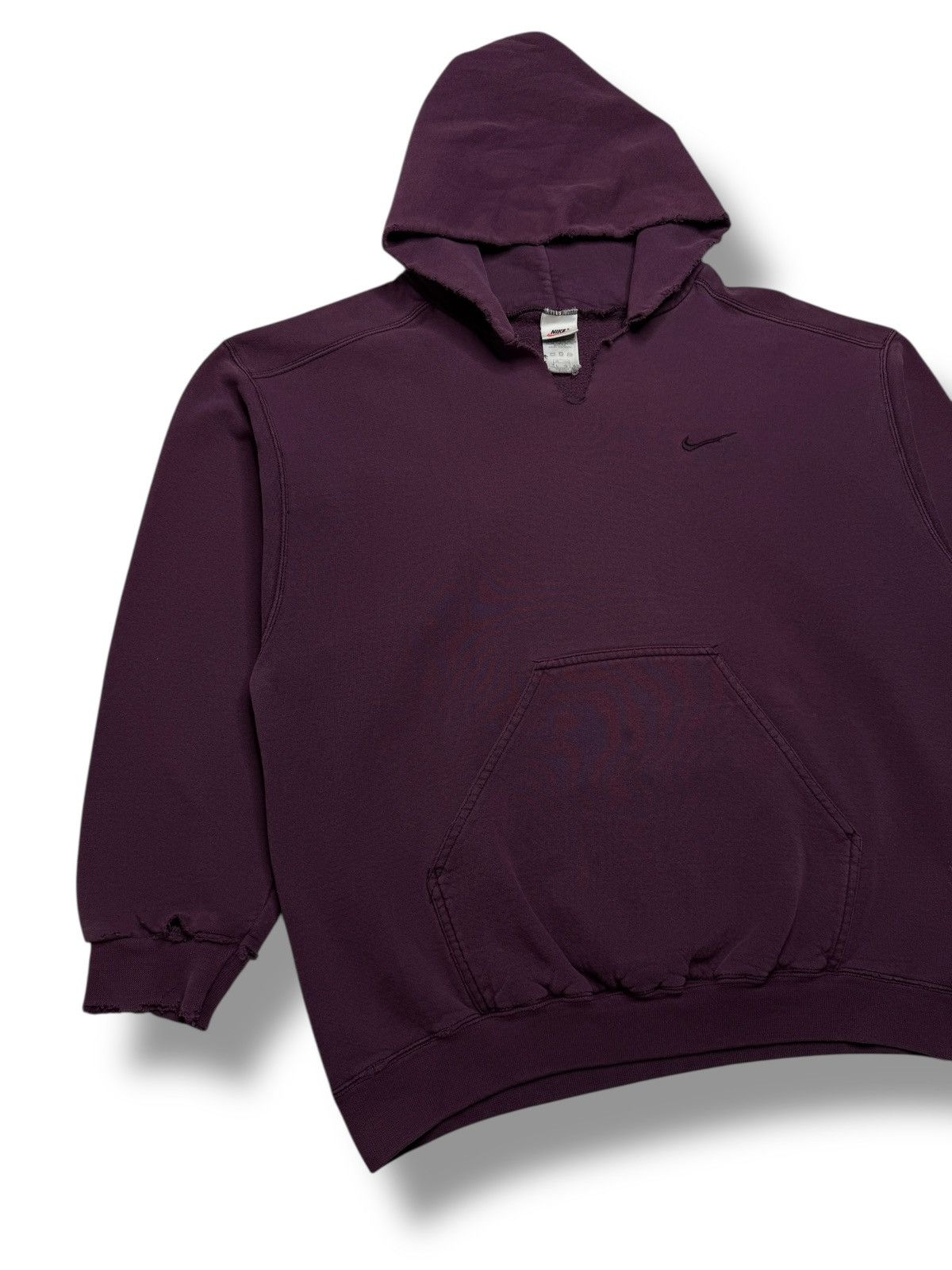 Nike Vintage 90’s Faded Plum Nike Hoodie Size US L / EU 52-54 / 3 - 3 Thumbnail