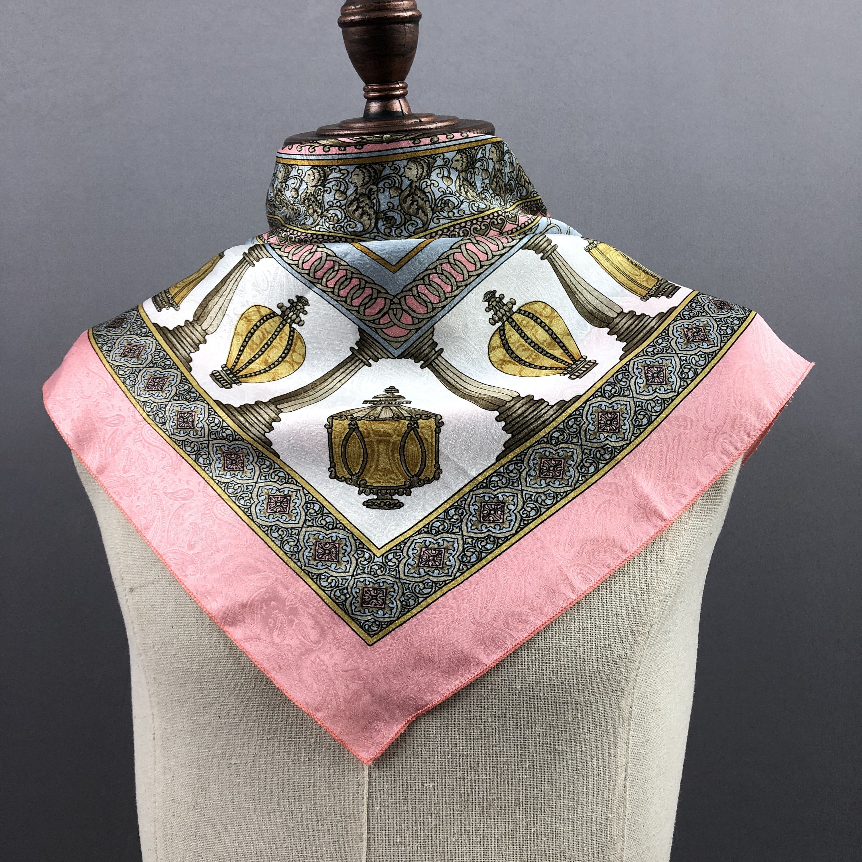 Other Vintage SILK Scarf Twill Stole Wraps Scarves Size ONE SIZE - 3 Thumbnail