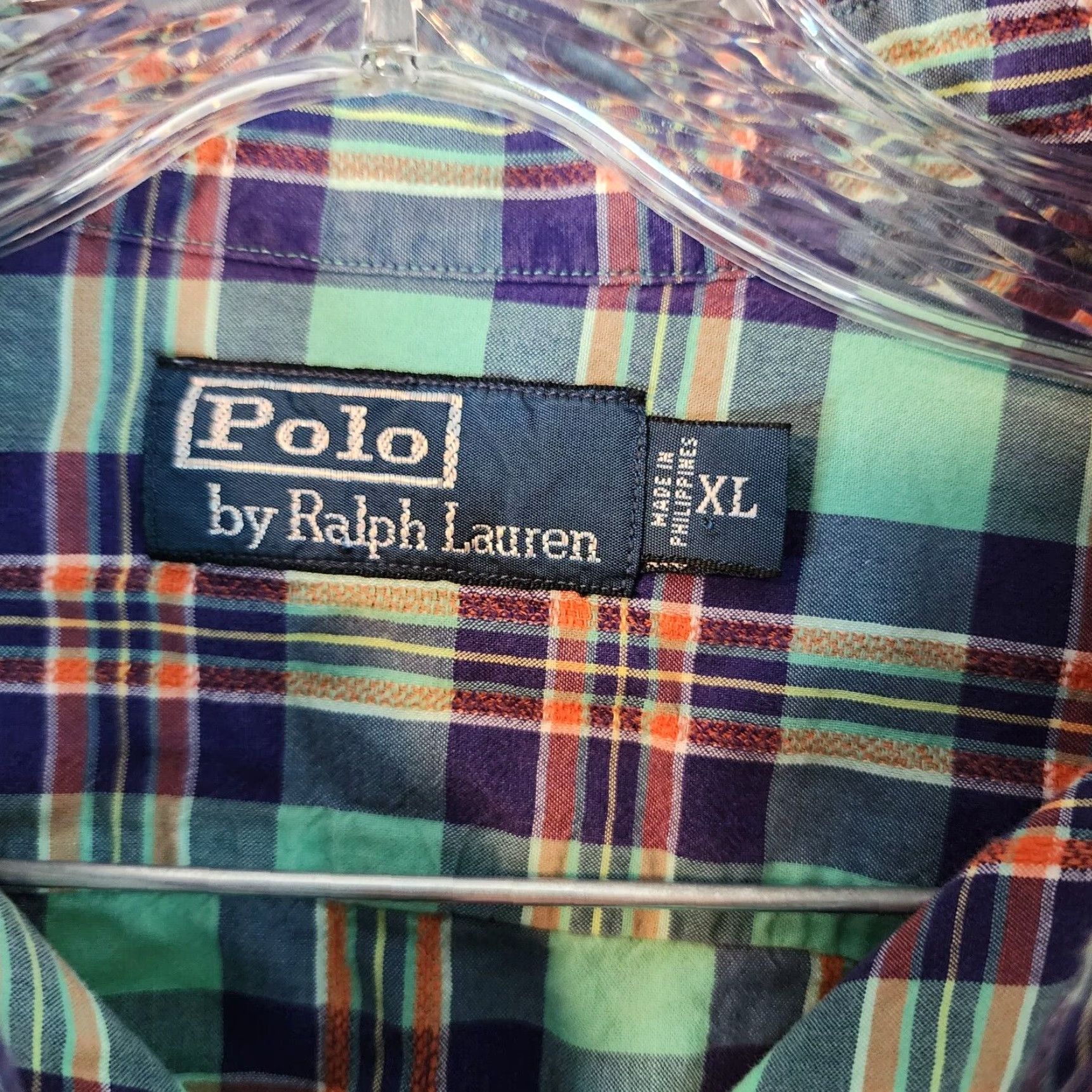 Polo Ralph Lauren Polo Ralph Lauren Plaid Long Sleeve Button Up Shirt Adult XL Green Mens Size US XL / EU 56 / 4 - 4 Thumbnail