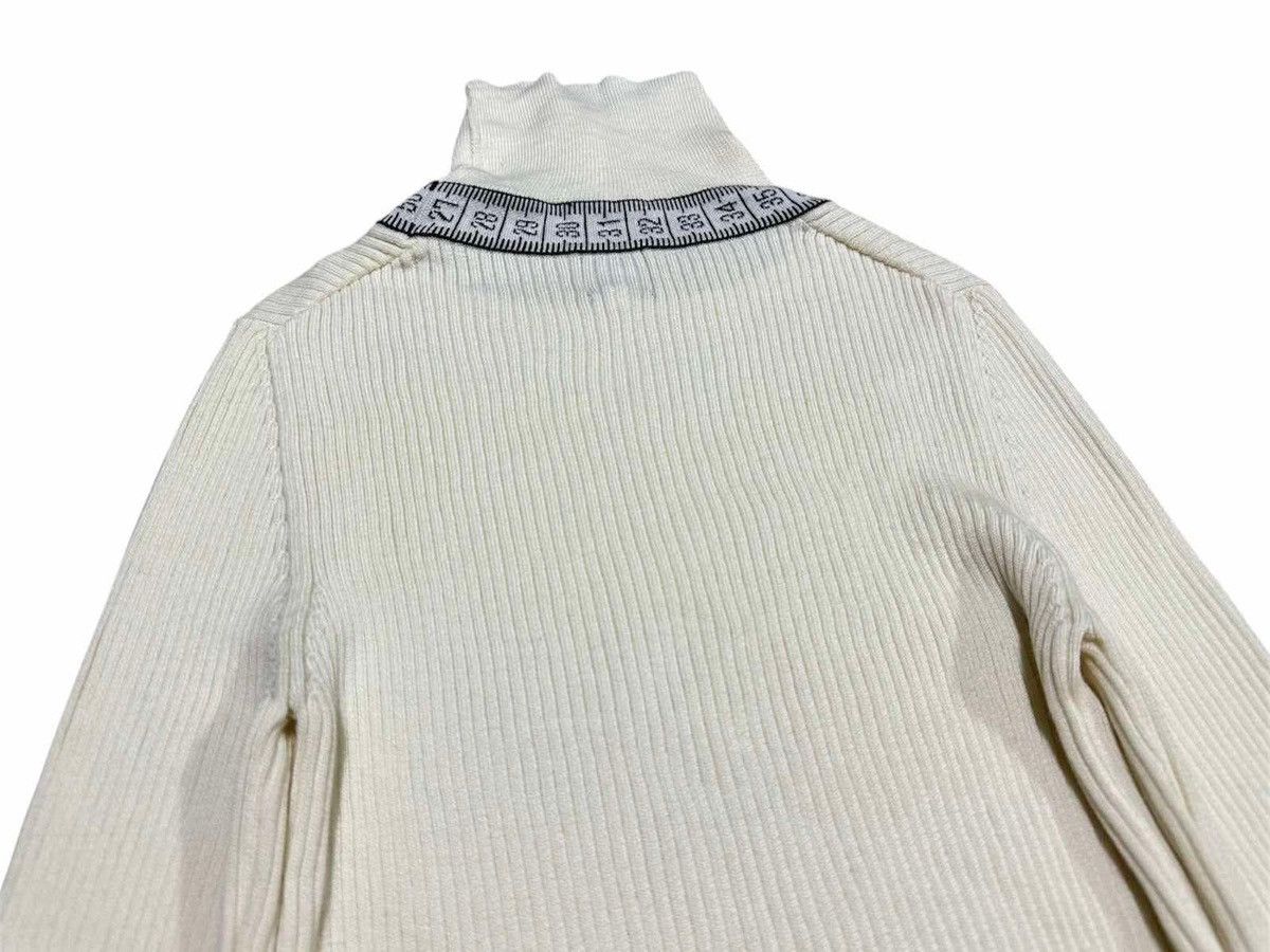 Jean Paul Gaultier 🔥Rare Vintage JPG Turtleneck Knit Sweater Measure Tape Size US L / EU 52-54 / 3 - 9 Thumbnail