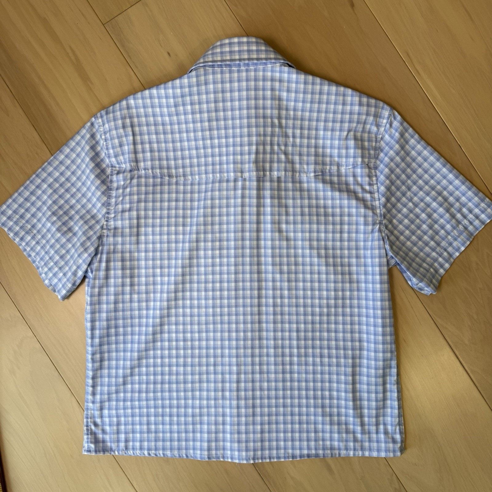 Other Poncho Shirt Small Blue Nylon Short Sleeve Button Up Summer Size US S / EU 44-46 / 1 - 7 Thumbnail
