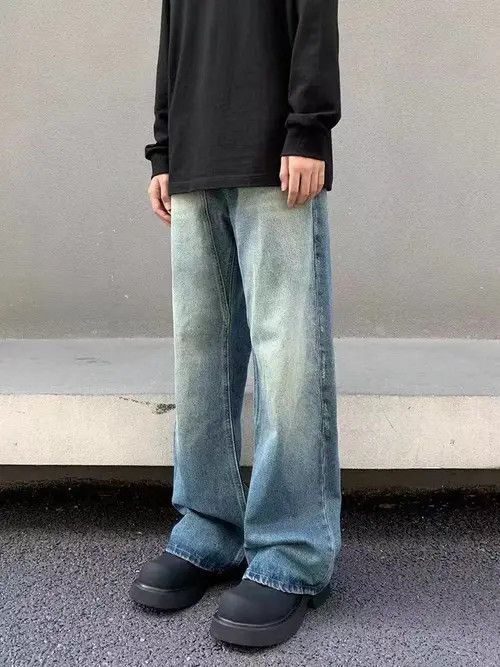 Japanese Brand × Jean Vintage vibe style washed and aged blue micro jeans Size US 32 / EU 48 - 3 Thumbnail