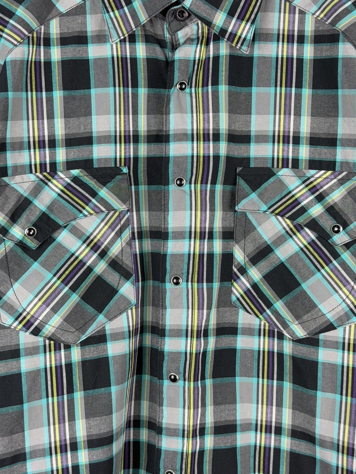Oakley Oakley Short Sleeve Checked Western Outdoor Button Up Shirt Size US XL / EU 56 / 4 - 9 Thumbnail
