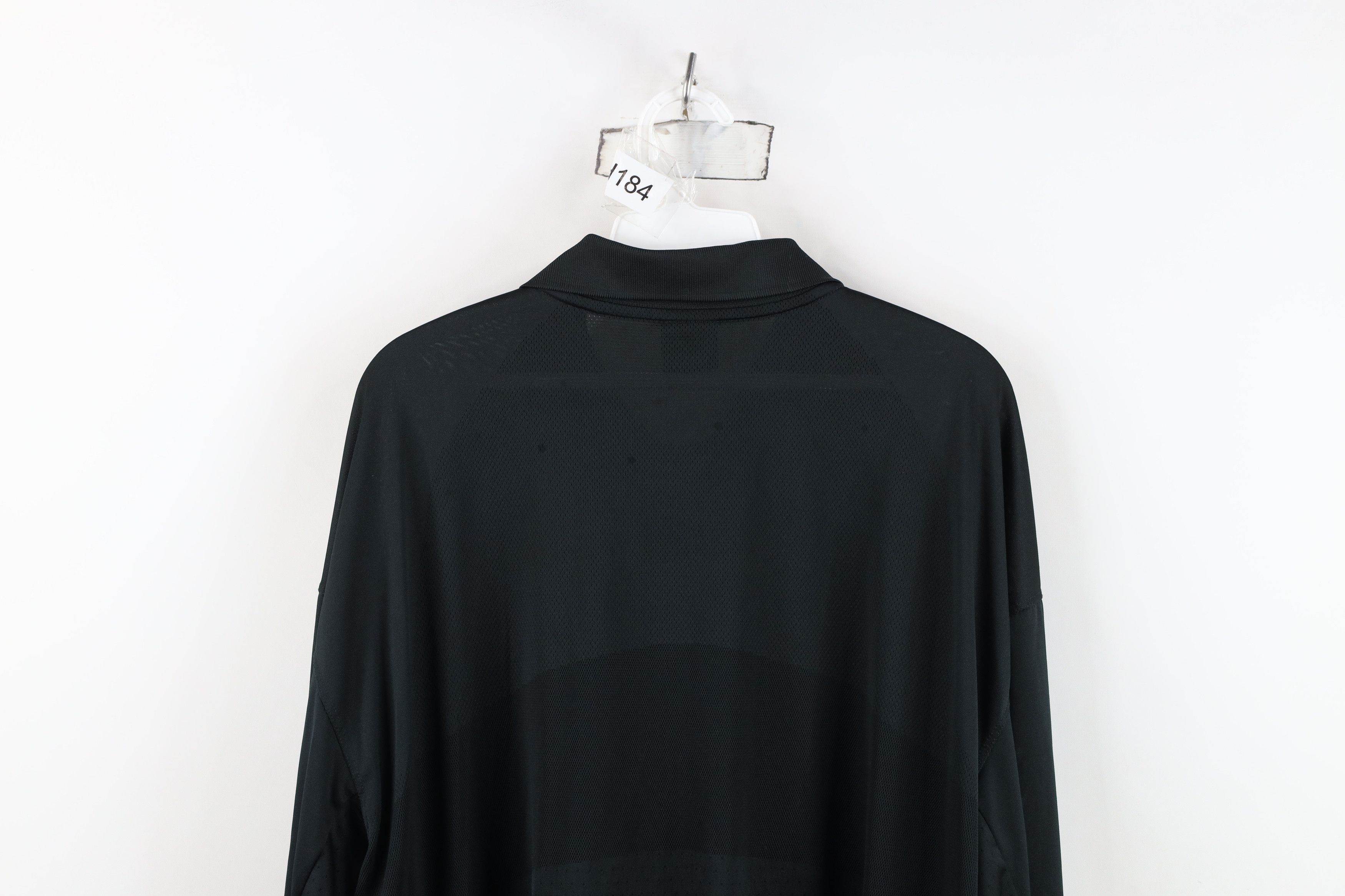 Nike Vintage Nike Golf Mini Swoosh Knit Long Sleeve Polo Shirt Size US XXL / EU 58 / 5 - 11 Thumbnail