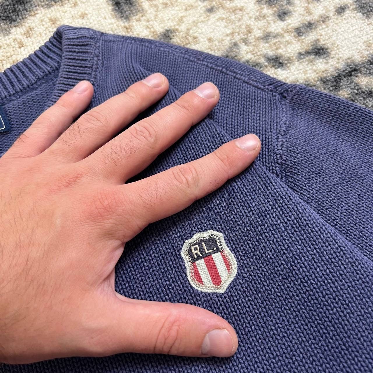 Polo Ralph Lauren Polo Jeans Ralph Lauren Mini Logo Knit Sweater Size US L / EU 52-54 / 3 - 4 Thumbnail