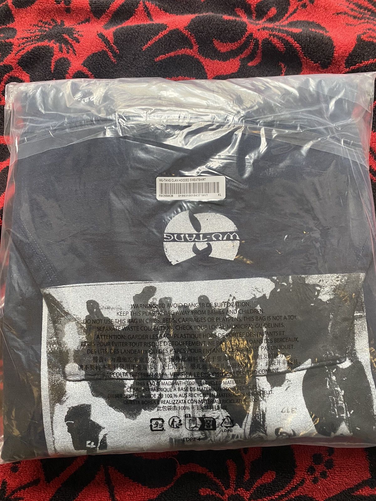Supreme Supreme Wu-Tang Clan Hooded Sweatshirt Navy XL Size US XL / EU 56 / 4 - 7 Thumbnail
