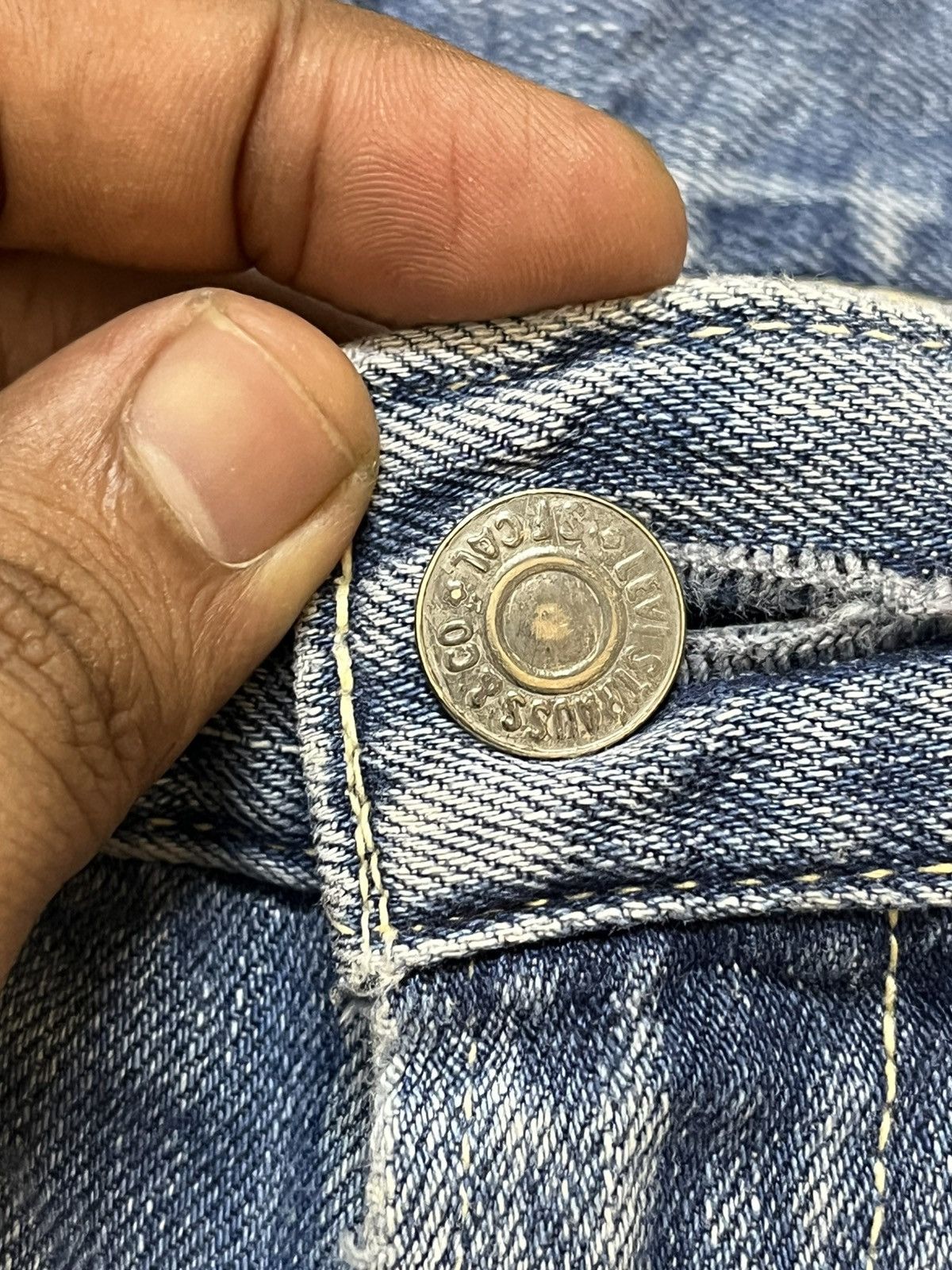 Levi's Vintage Clothing Vintage Levi’s 503 Baggy Straight Loose Distressed Denim Size US 34 / EU 50 - 9 Thumbnail