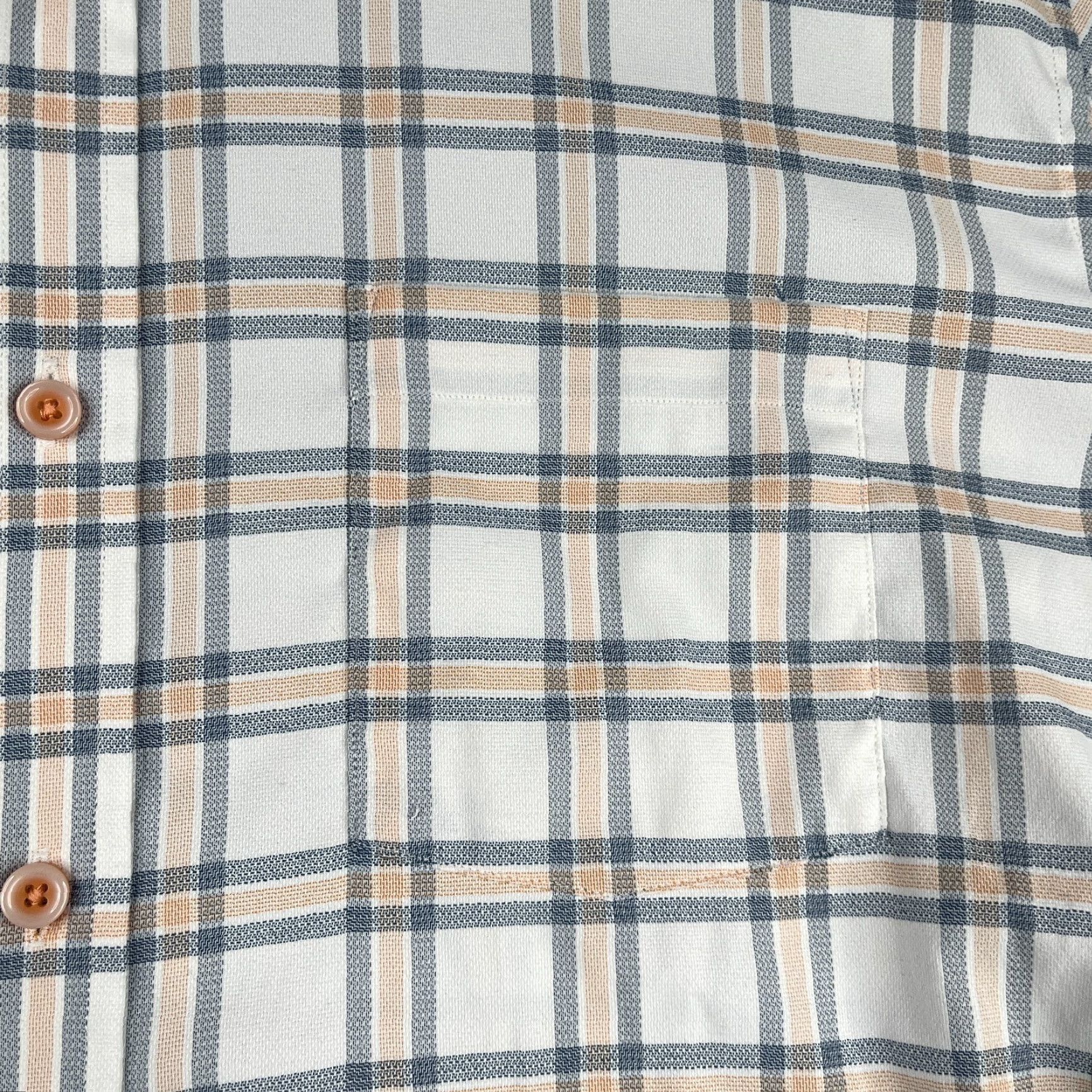 Johnston & Murphy Johnston & Murphy Performance Shirt Large White Check Button Up Long Sleeve Mens Size US L / EU 52-54 / 3 - 3 Thumbnail