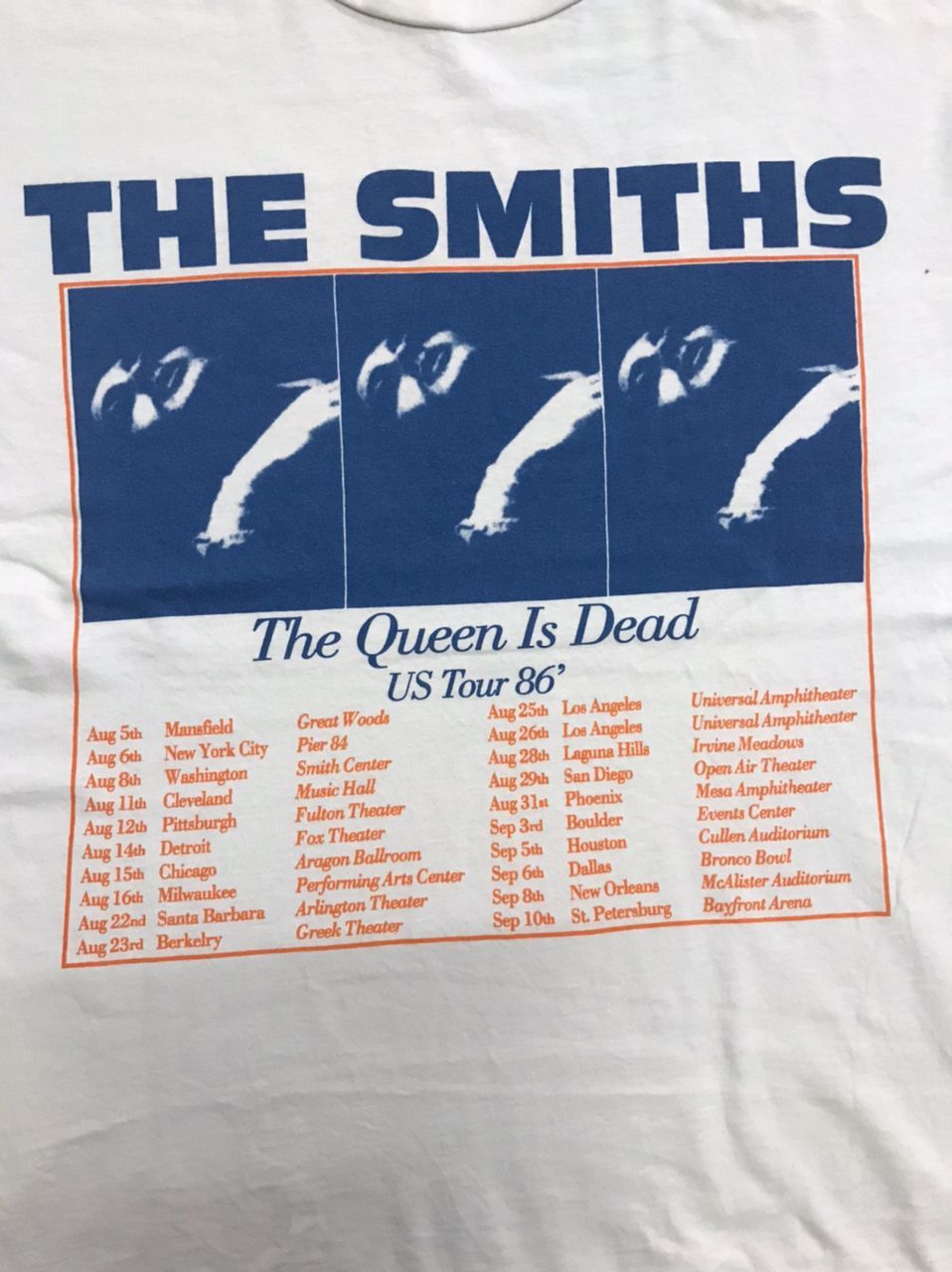 Band Tees THE QUEEN IS DEAD US TOUR 1986 VINTAGE (THE SMITH) Size US M / EU 48-50 / 2 - 1 Thumbnail