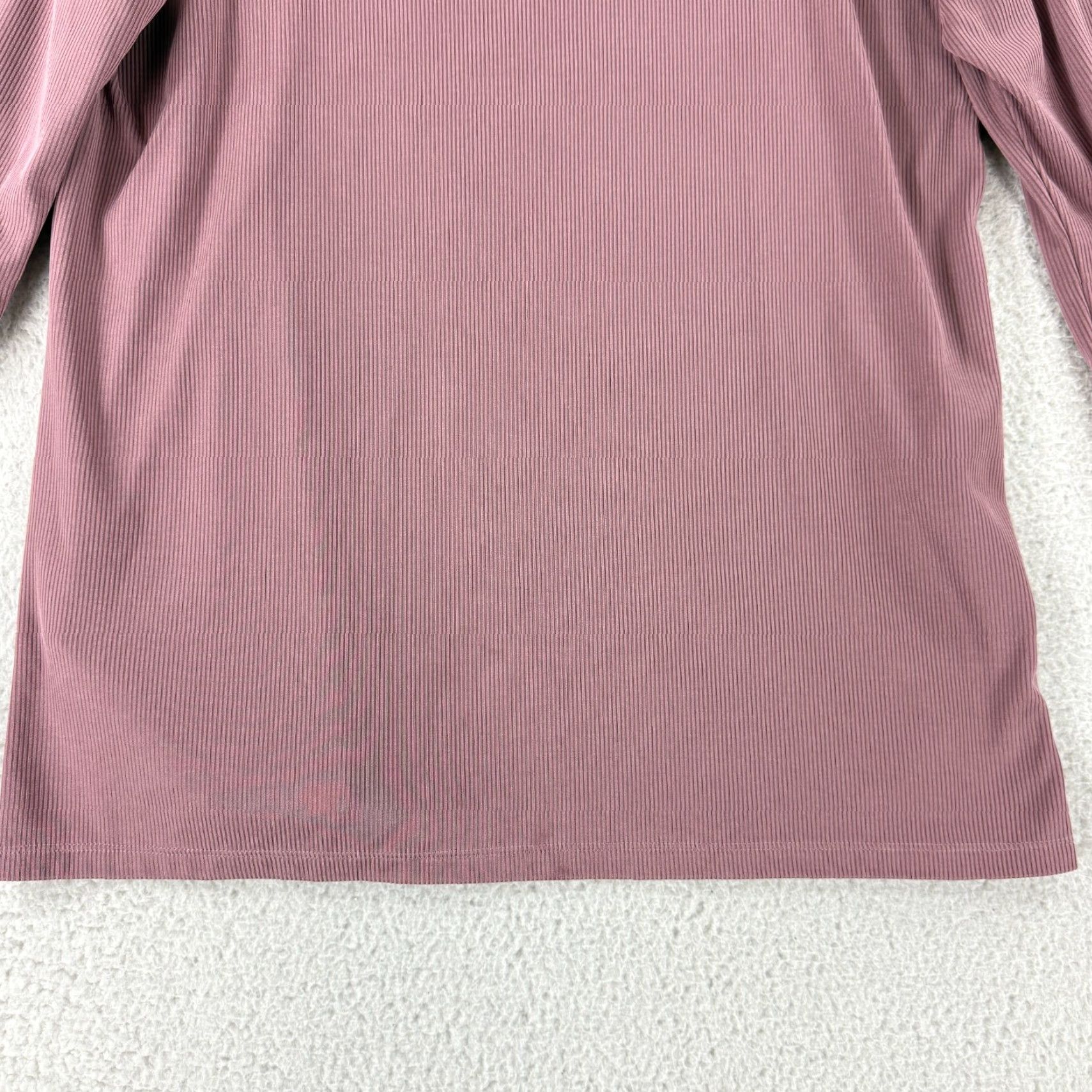 J. Jill J. Jill Top Womens Medium Mauve Pink Cowl Neck Ribbed Long Sleeve Pullover Shirt Size M / US 6-8 / IT 42-44 - 4 Thumbnail