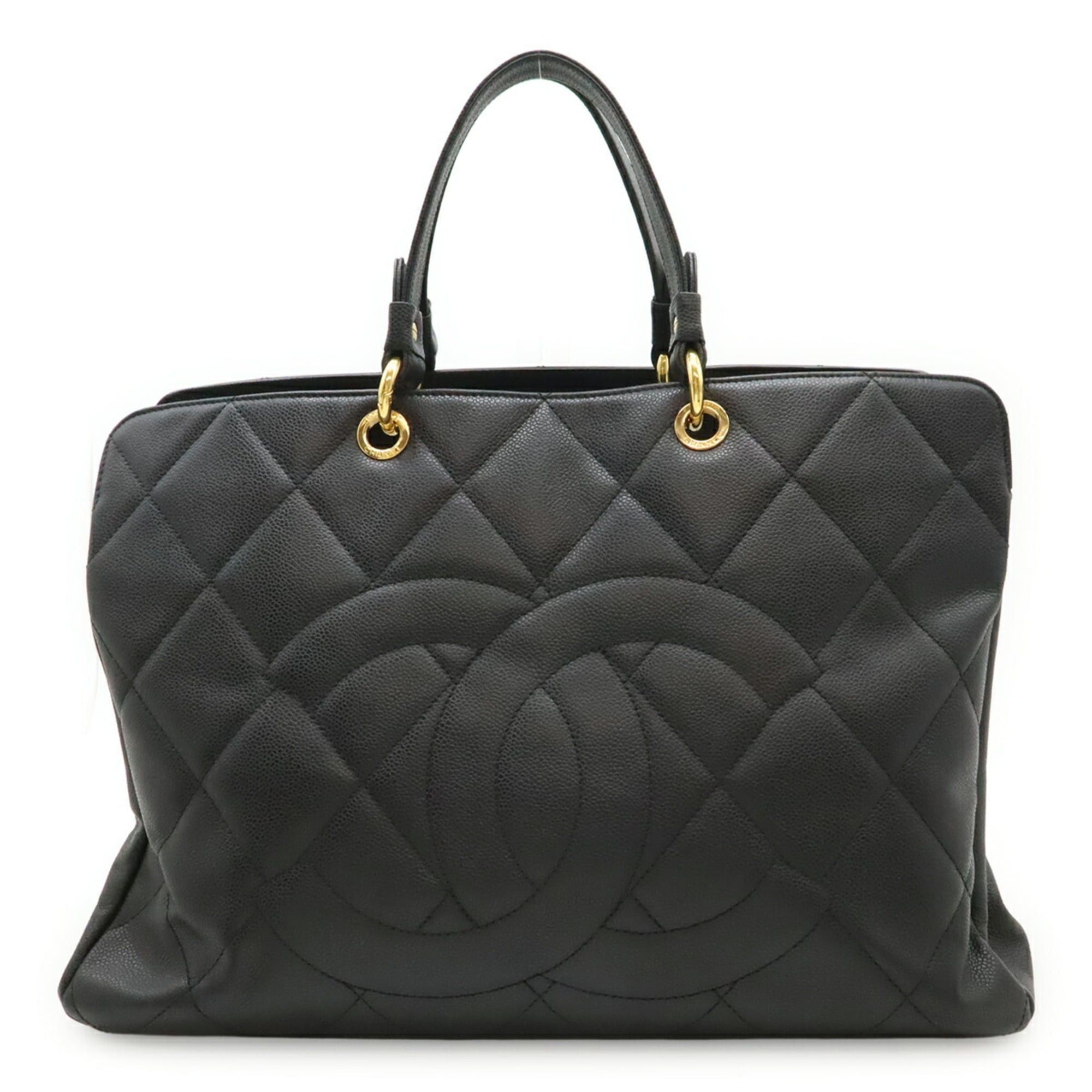 Chanel CHANEL Matelassé Coco Mark Tote Bag, Large Tote, Caviar Leather, Black, A46886 Size ONE SIZE - 1 Thumbnail