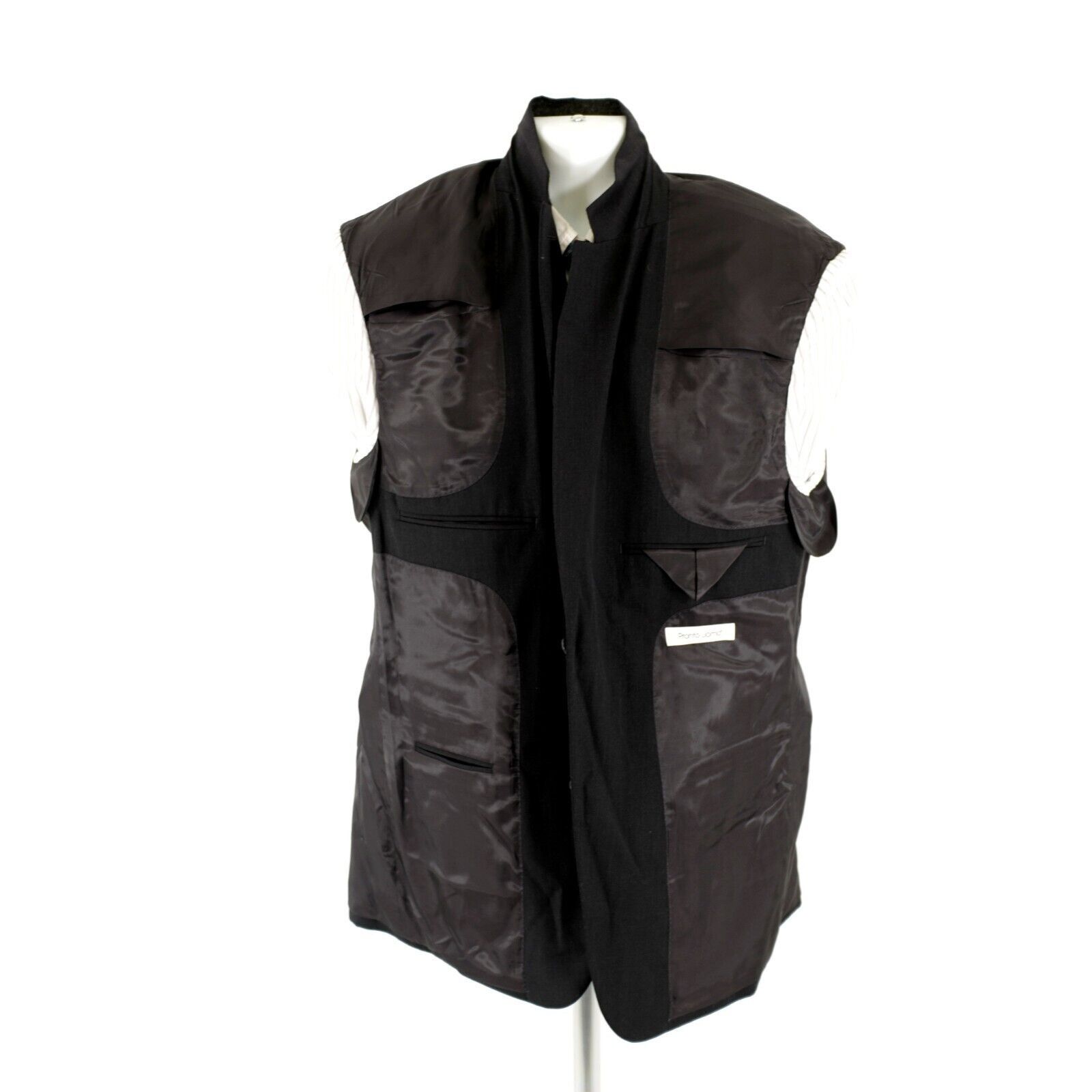 Pronto Uomo Pronto Uomo Wool Black 2 Button Blazer 40L Or Slim 42L Size 40L - 11 Thumbnail