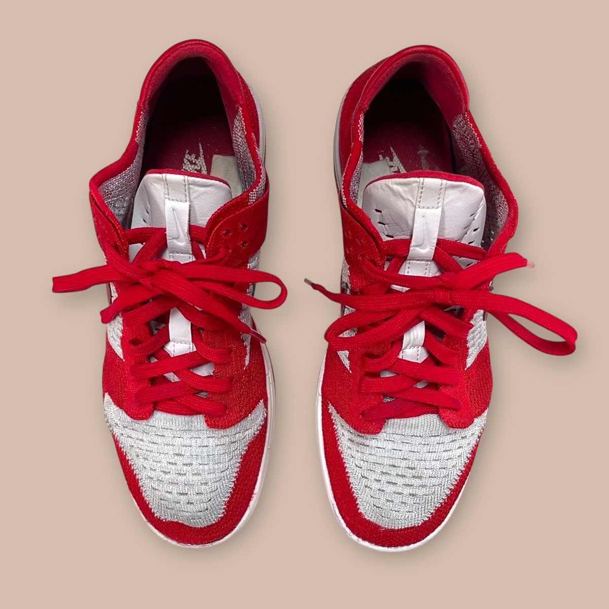 Nike Nike Dunk Low FLYKNIT "University Red" Size US 9 / EU 42 - 8 Thumbnail