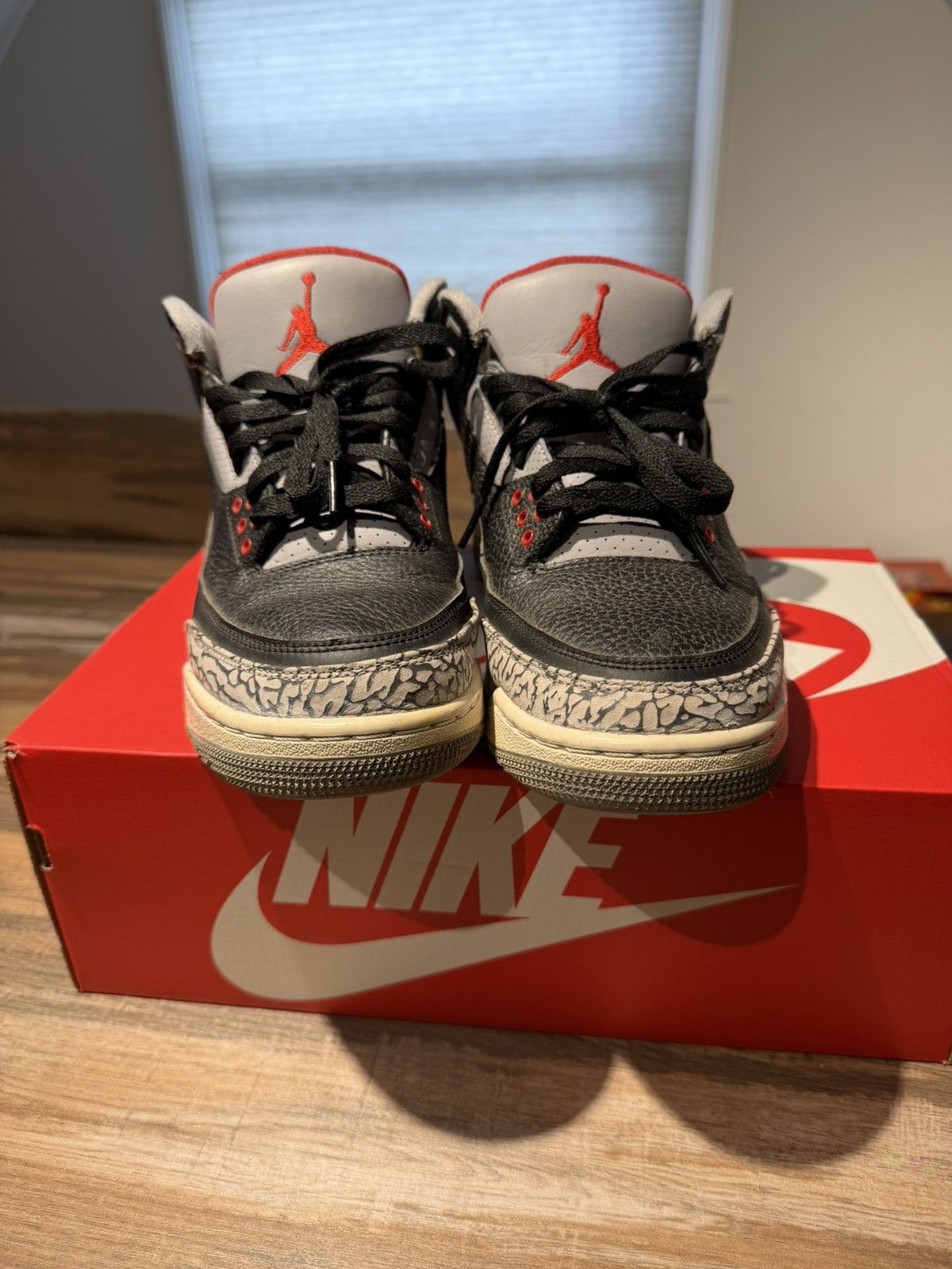 Jordan Brand Air jordan 3 “black cement” Size US 8.5 / EU 41-42 - 3 Thumbnail