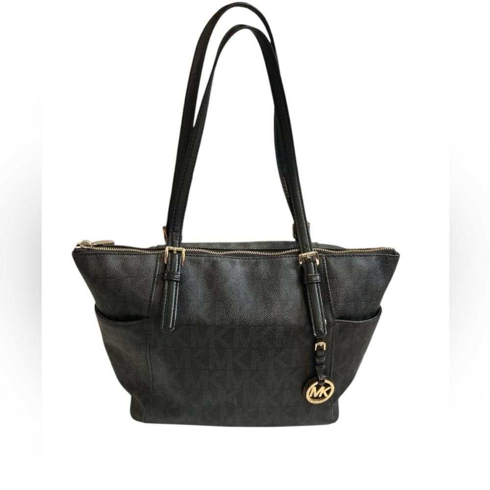 Michael Kors Michael Kors Black Signature Tote Bag Size ONE SIZE - 1 Thumbnail