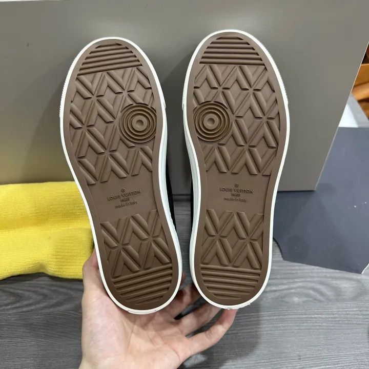 Louis Vuitton Louis Vuitton Black High-Top Fashion Sneakers -2508 Size US 6.5 / EU 39-40 - 4 Thumbnail