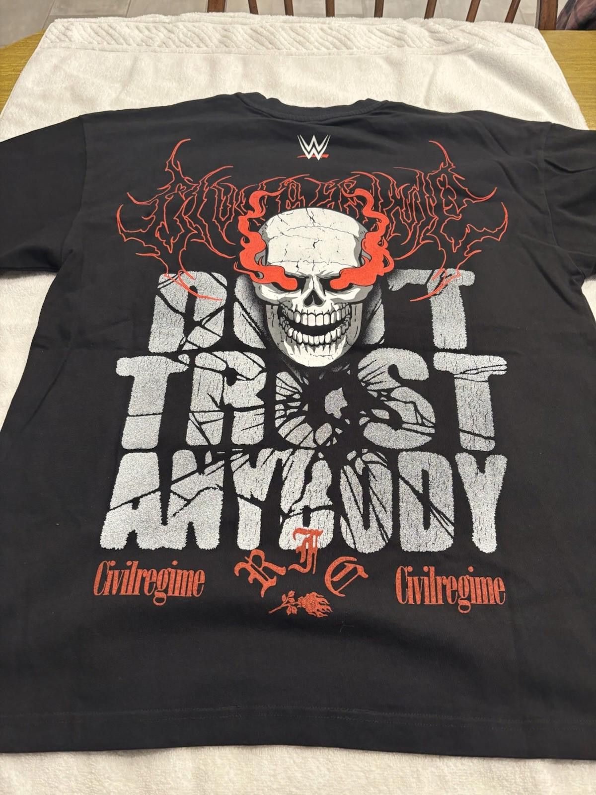 Civil Regime WWE Stone Cold Steve Austin 'Civil Regime' Ovrszed Smll NWT Size ONE SIZE - 1 Thumbnail