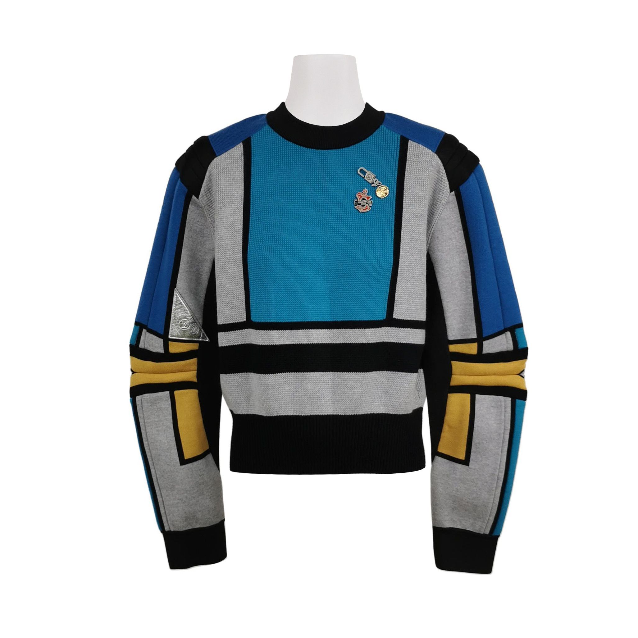 Louis Vuitton Louis Vuitton Colorblock Knit Sweater M Size M / US 6-8 / IT 42-44 - 1 Thumbnail