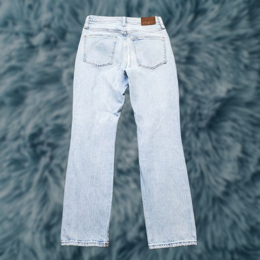 Madewell Madewell Crop Jeans Womens 24 Blue Denim Slim Fit High Rise Distressed Basic Five-Pocket Design Hem Cropped Size 24 Womens Jeans Size 42" / US 20 - 1 Thumbnail