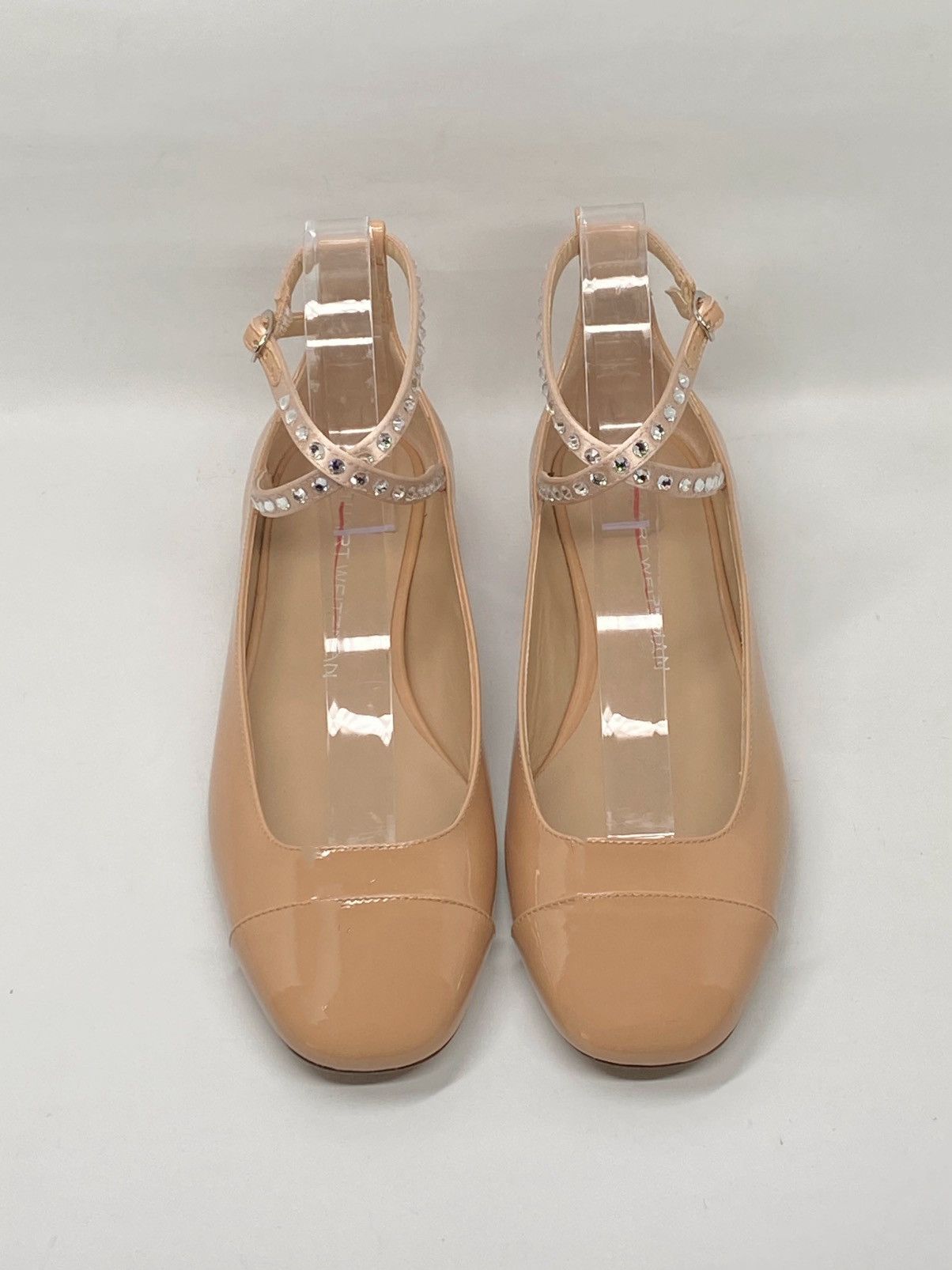 Stuart Weitzman Stuart Weitzman Crystal Leather Ankle-Wrap Flats size 7.5 Size US 7.5 / IT 37.5 - 2 Thumbnail