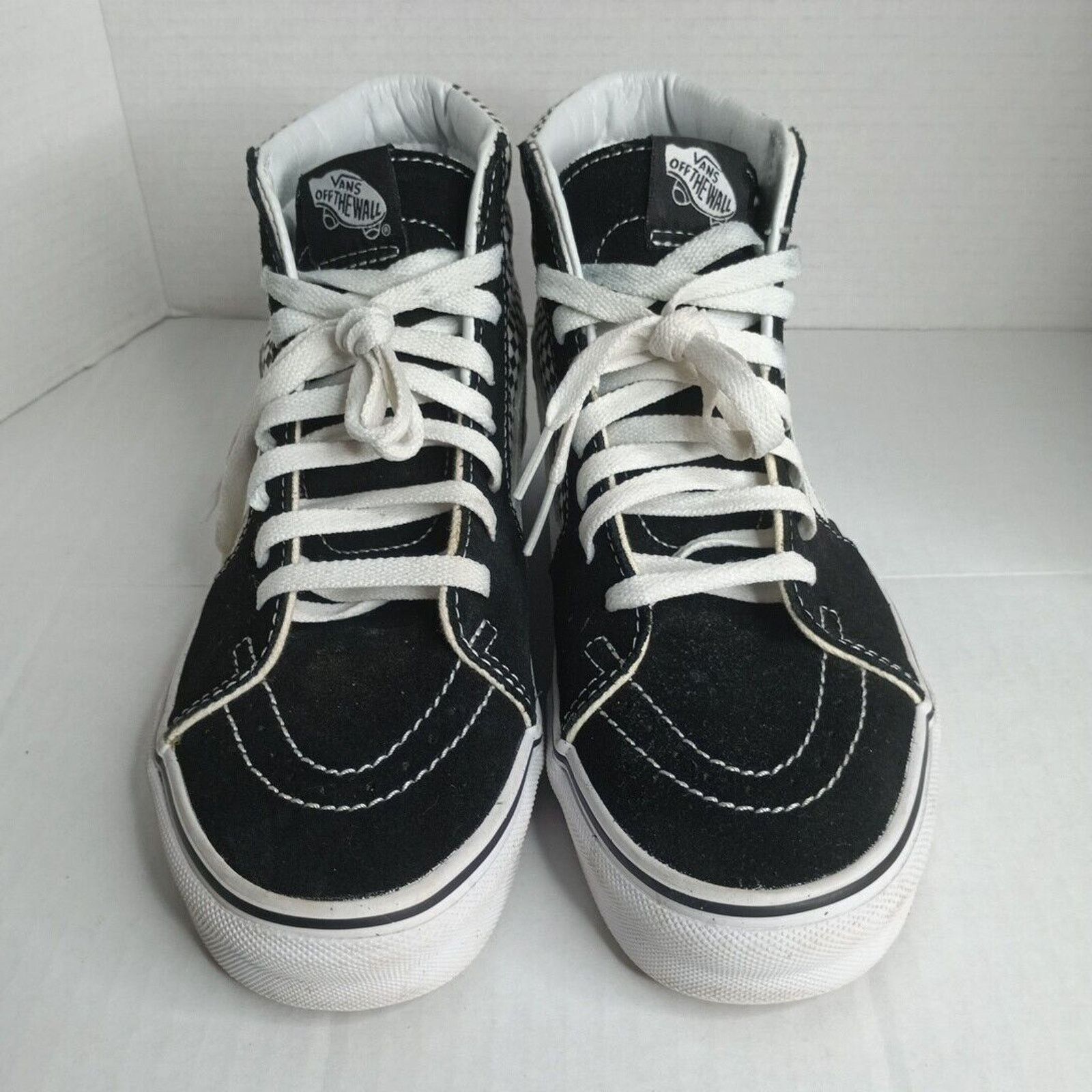 Vans Vans Sk8 Hi Mix Black White Sneakers Mens 7 Womens 8.5 Check Size US 7 / EU 40 - 2 Thumbnail