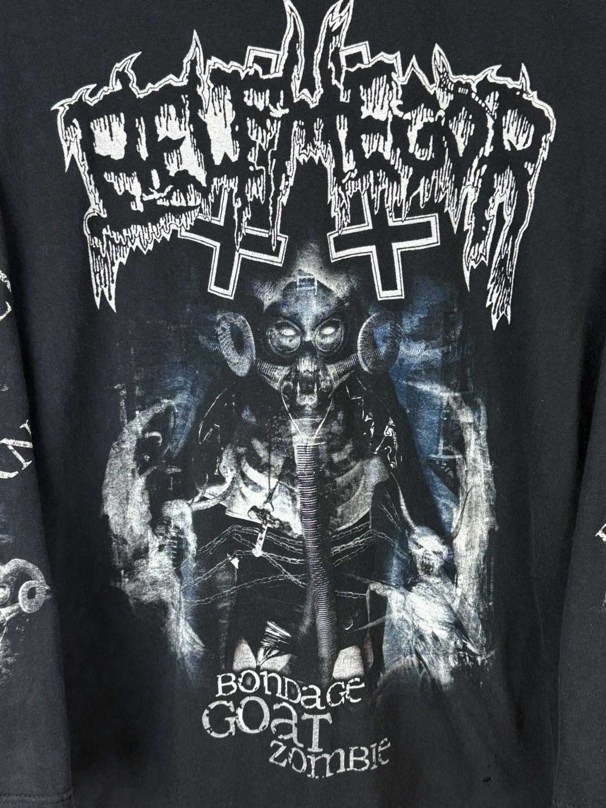 Band Tees Vintage Belphegor 2008 Bondage Goat Zombie Metal Long Sleeve Size US M / EU 48-50 / 2 - 2 Thumbnail