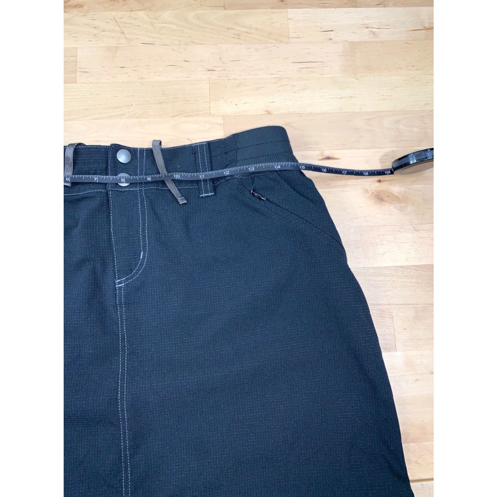 Vintage Kuhl Womens Skirt Black Size 6 Pockets Casual A-Line Short Plus Womens Size 28" / US 6 / IT 42 - 4 Thumbnail