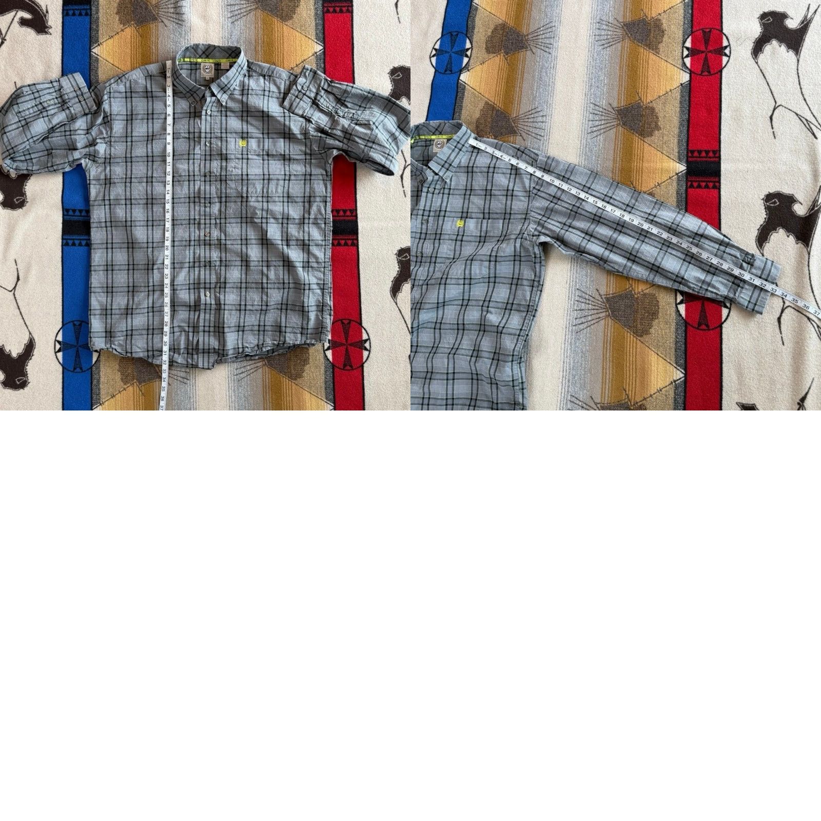 Vintage Cinch Shirt Men’s Plaid Button Up Long Sleeve Western Cowboy XL Size US XL / EU 56 / 4 - 8 Thumbnail