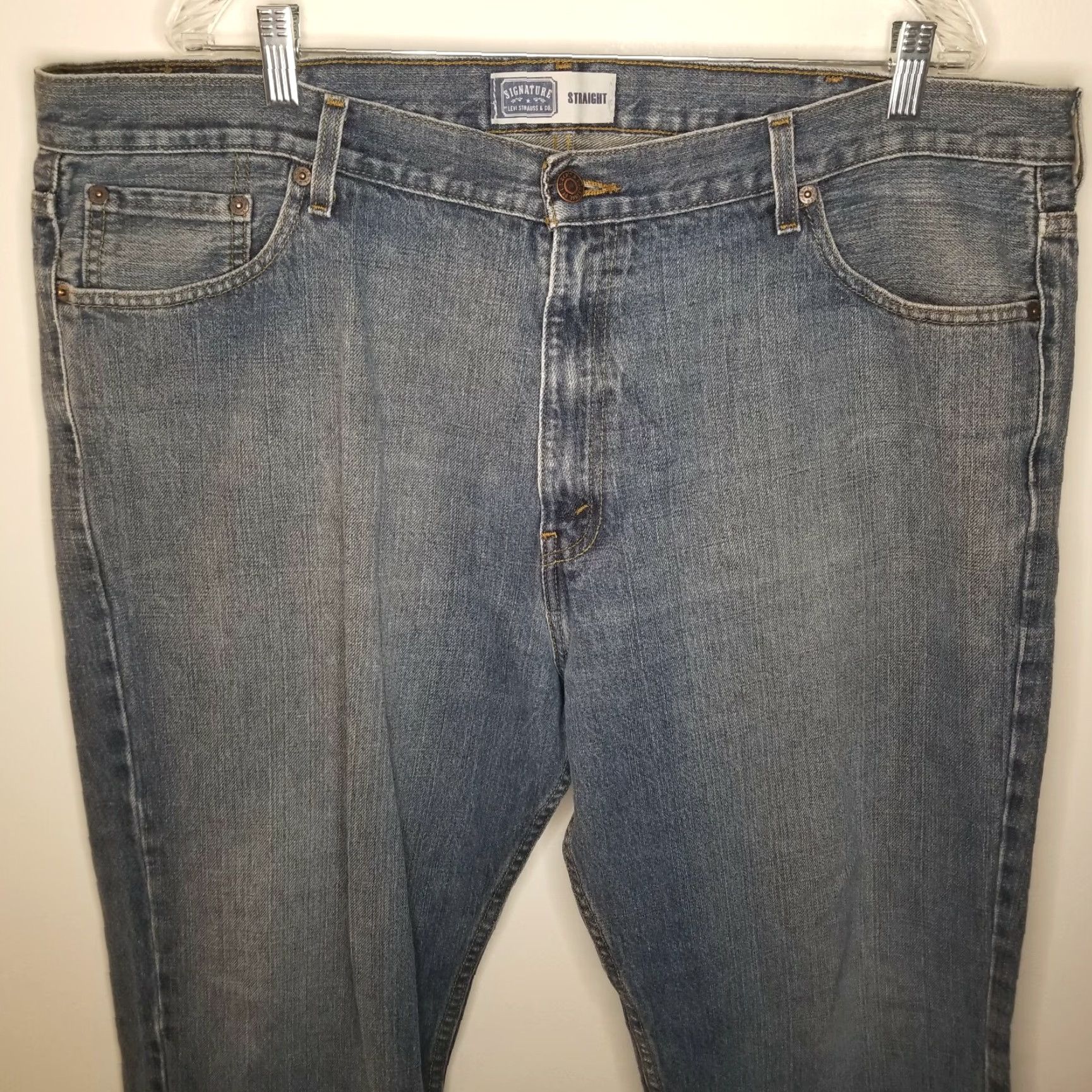 Levi's Levi's Signature Jeans Men 42x32 Blue Straight Mens Size US 42 / EU 58 - 2 Thumbnail