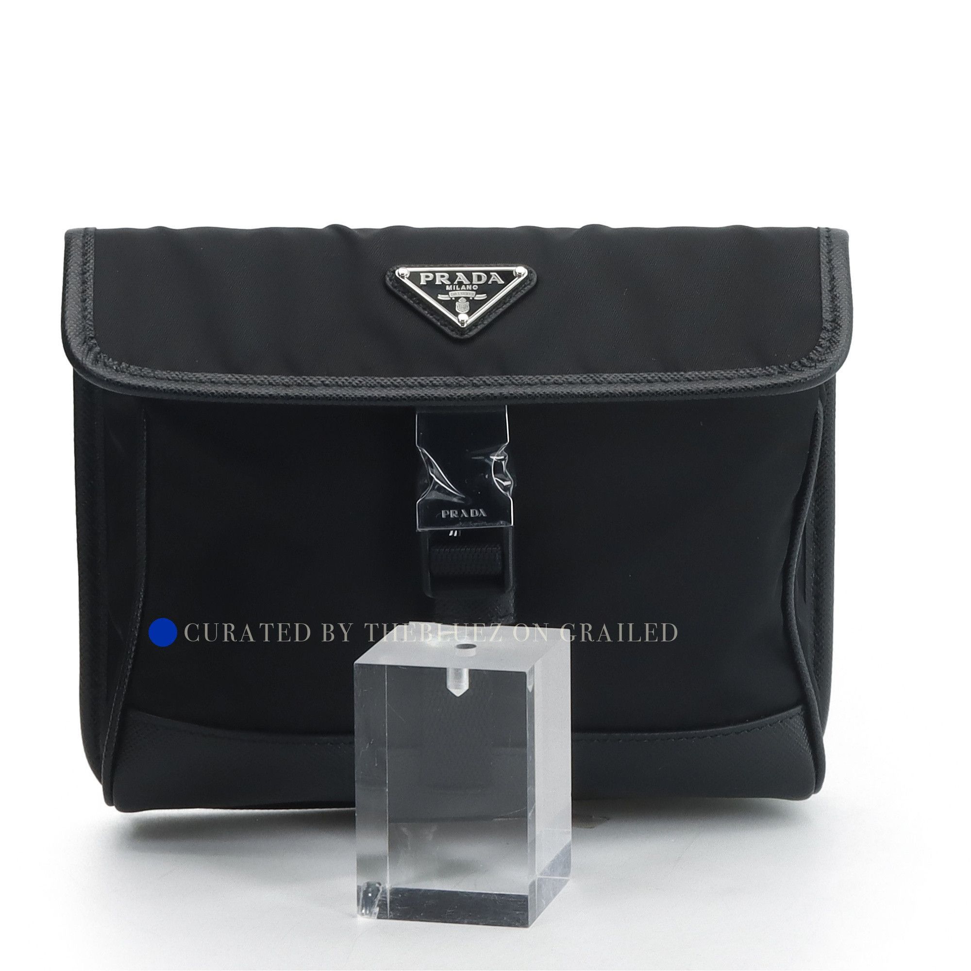 Prada Saffiano Re-Nylon Camera Bag in Black Size ONE SIZE - 1 Thumbnail
