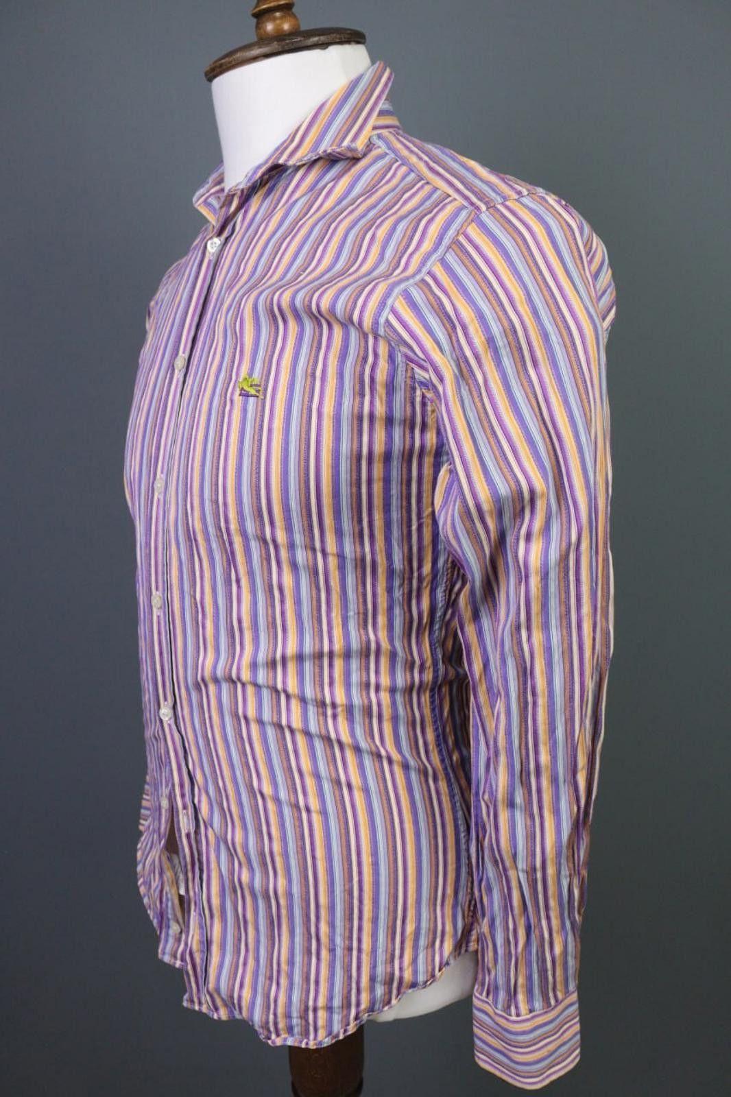 Etro Etro Multicolor Stripe Long Sleeve Button Down Shirt Size 39 Size US M / EU 48-50 / 2 - 6 Thumbnail