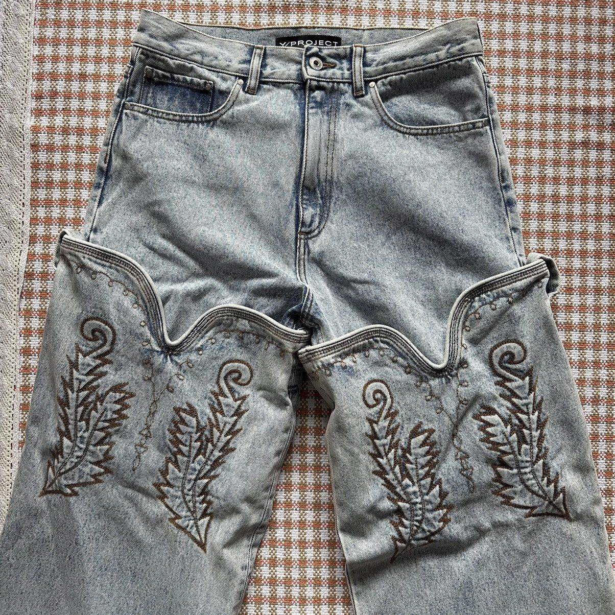 Y/Project Y/Project Cowboy Cuff Denim Jeans | Grailed