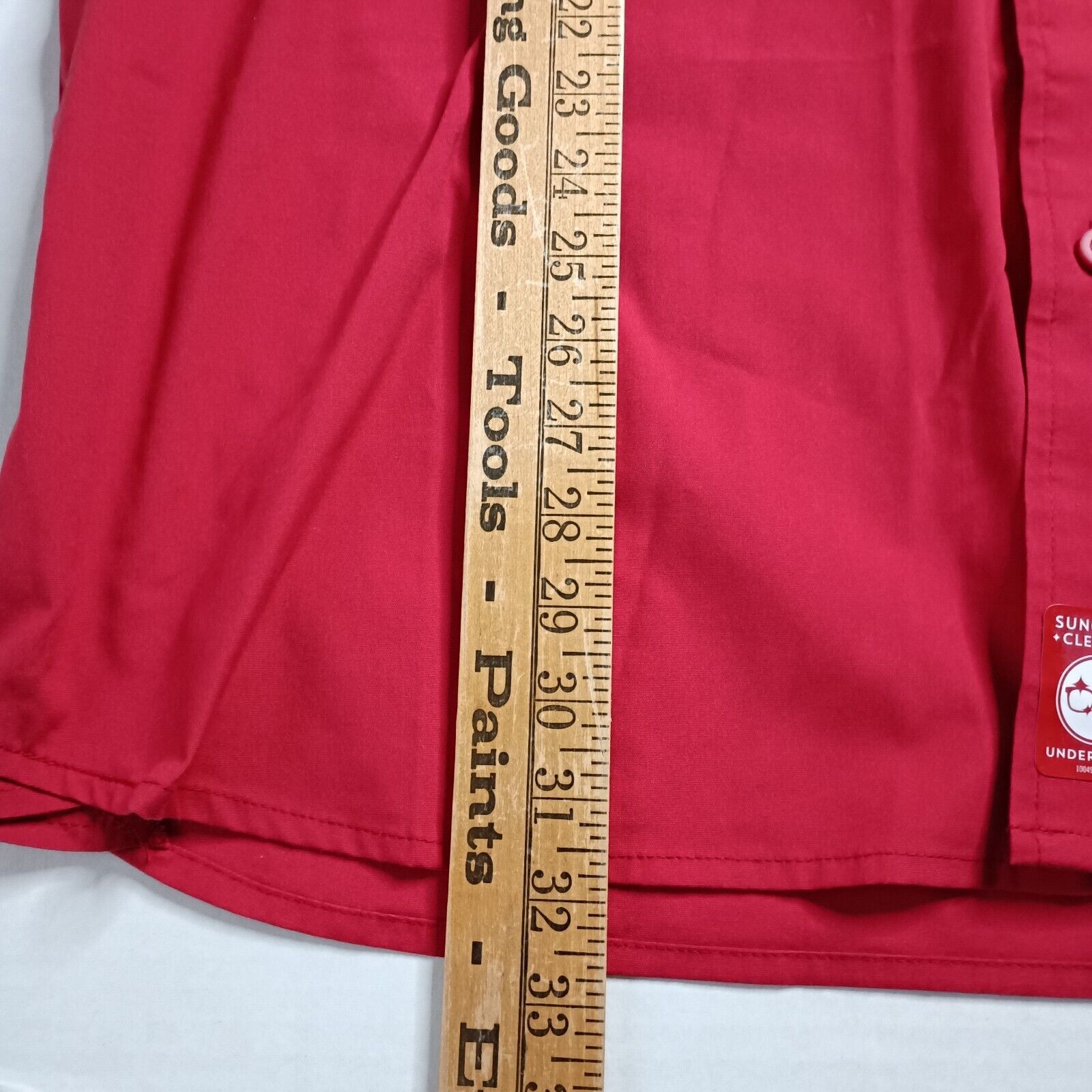 Wrangler Wrangler S/S Twill Button Up Shirt Red Relaxed Fit Size 2XL Size US XXL / EU 58 / 5 - 5 Thumbnail