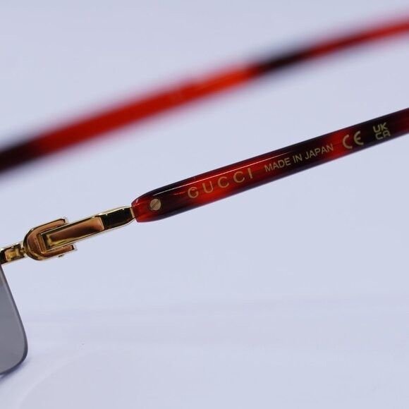 Gucci 🕶️ New Gucci GG1221S 006 Sunglasses - Gold/Havana Frame Size ONE SIZE - 6 Thumbnail