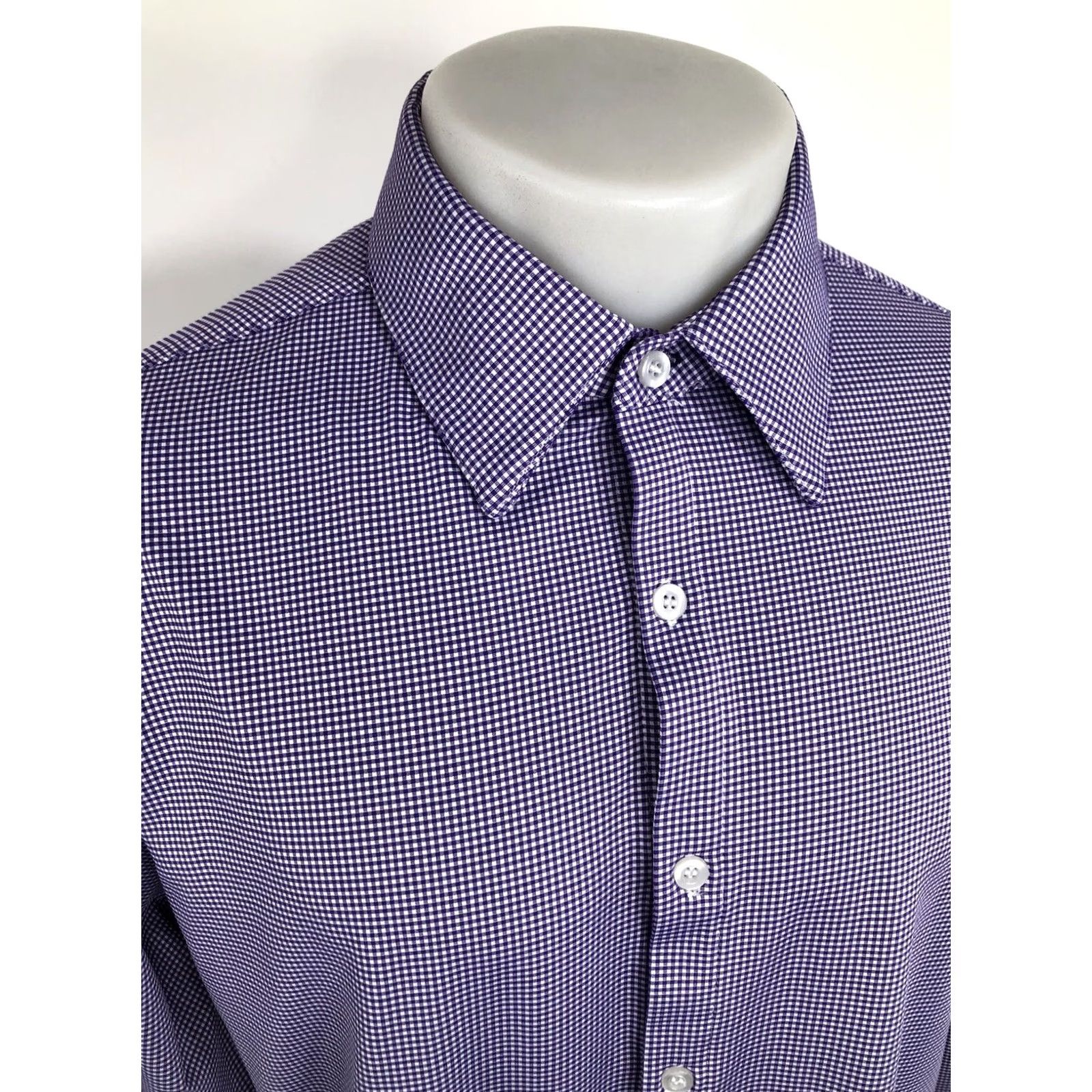 Mizzen+Main MIZZEN+MAIN Plaid Checked XXL Purple / White Trim Fit Shirt Button-Up Long Sleeve Men 2XL Womens Men (reorder to fit rules) Size US XXL / EU 58 / 5 - 3 Thumbnail