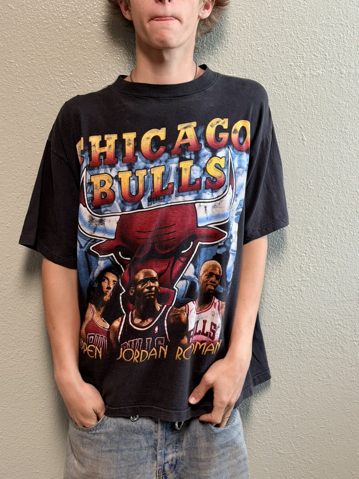 Vintage Vintage Chicago bulls Tee Size US L / EU 52-54 / 3 - 1 Thumbnail