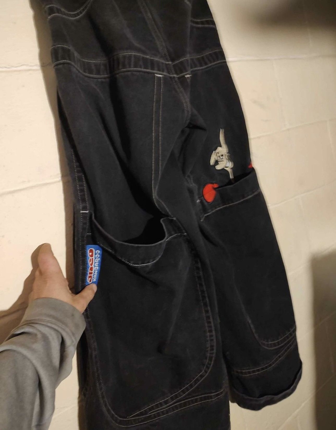 image of Kangaroo Collectors Limited Edition Jnco Jeans in Black, Men's (Size 32)