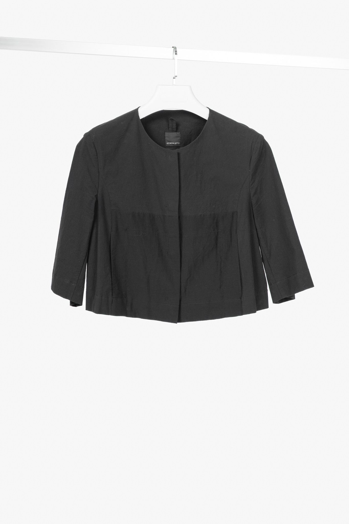 Annette Gortz Annette Gortz SS/20 Evox Nero Cotton Snap-Off Jacket Size S / US 4 / IT 40 - 3 Thumbnail
