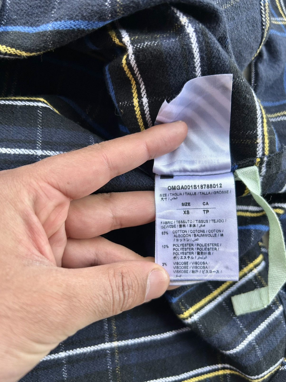 Off-White 💥GRAIL💥 CRAZY OFF-WHITE SS18 CHECK FLANNEL Size US L / EU 52-54 / 3 - 15 Thumbnail