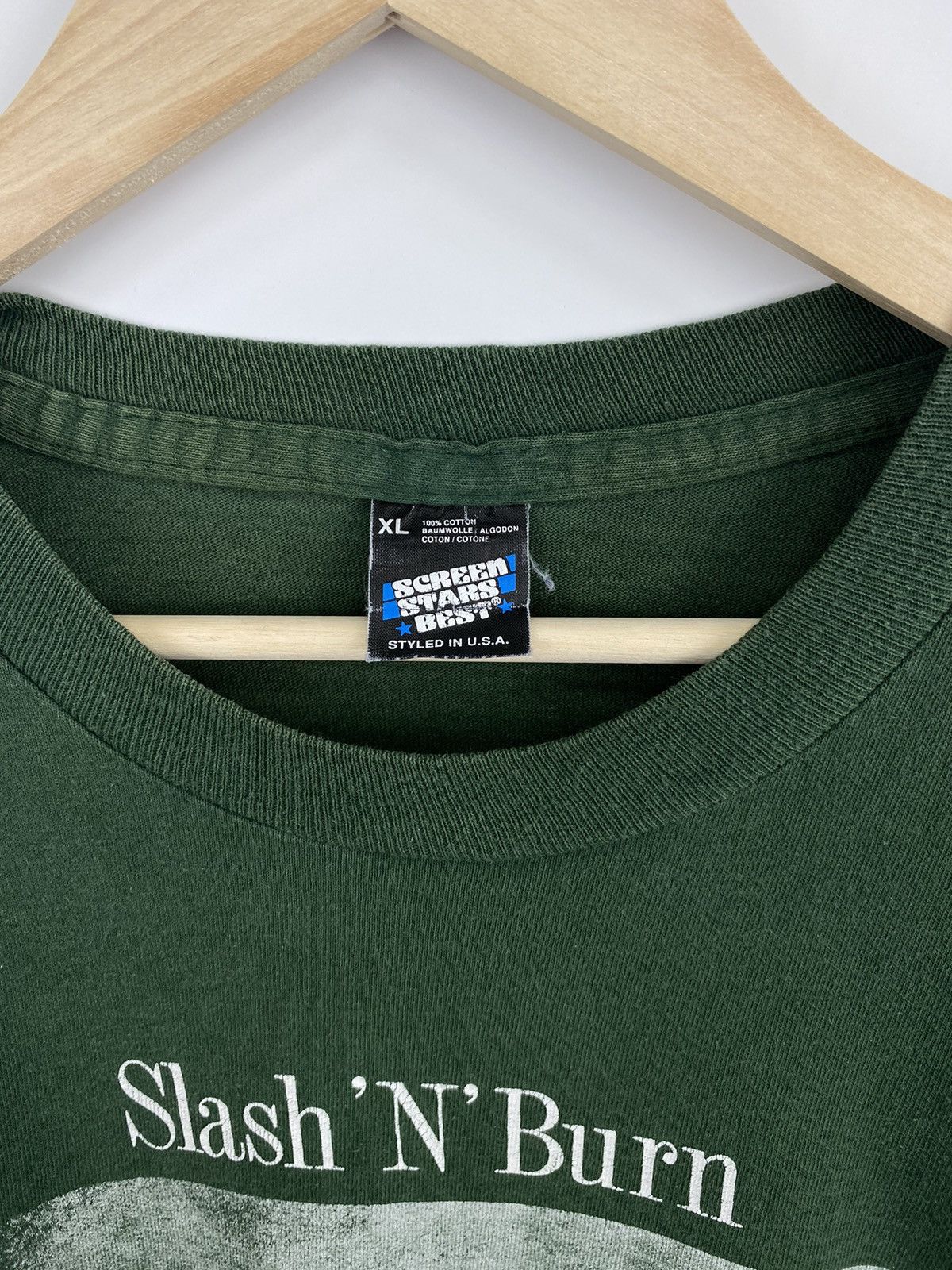 Fruit Of The Loom Vintage 90s Manic Street Preachers Slash N Burn t-shirt rare Size US XL / EU 56 / 4 - 5 Thumbnail