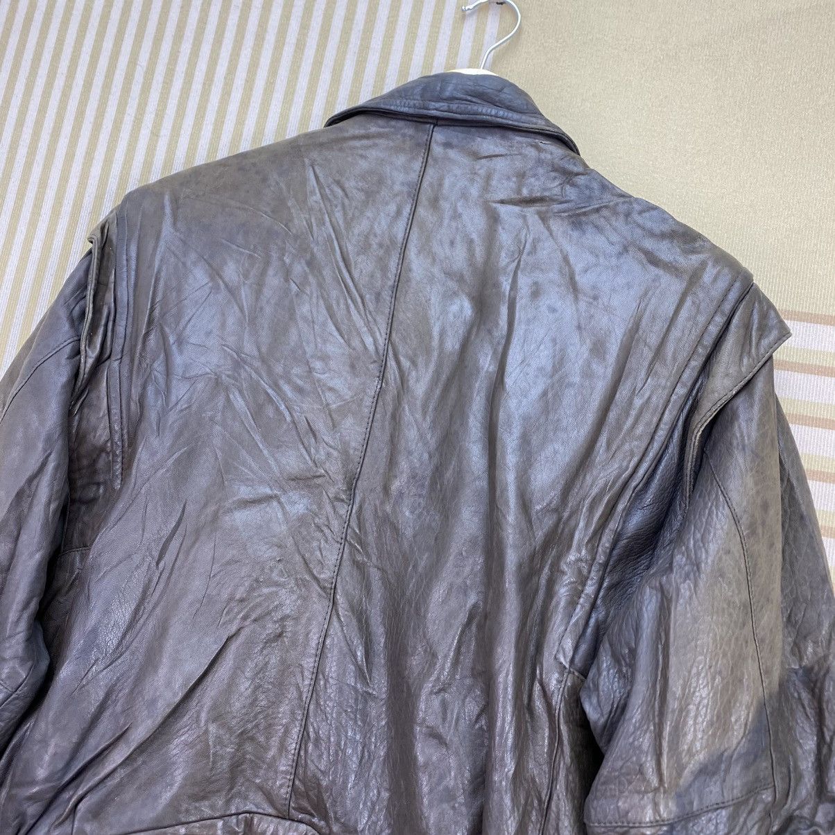 Japanese Brand 🫶 vintage Robert Comstock leather Bomber jacket Size US M / EU 48-50 / 2 - 7 Thumbnail