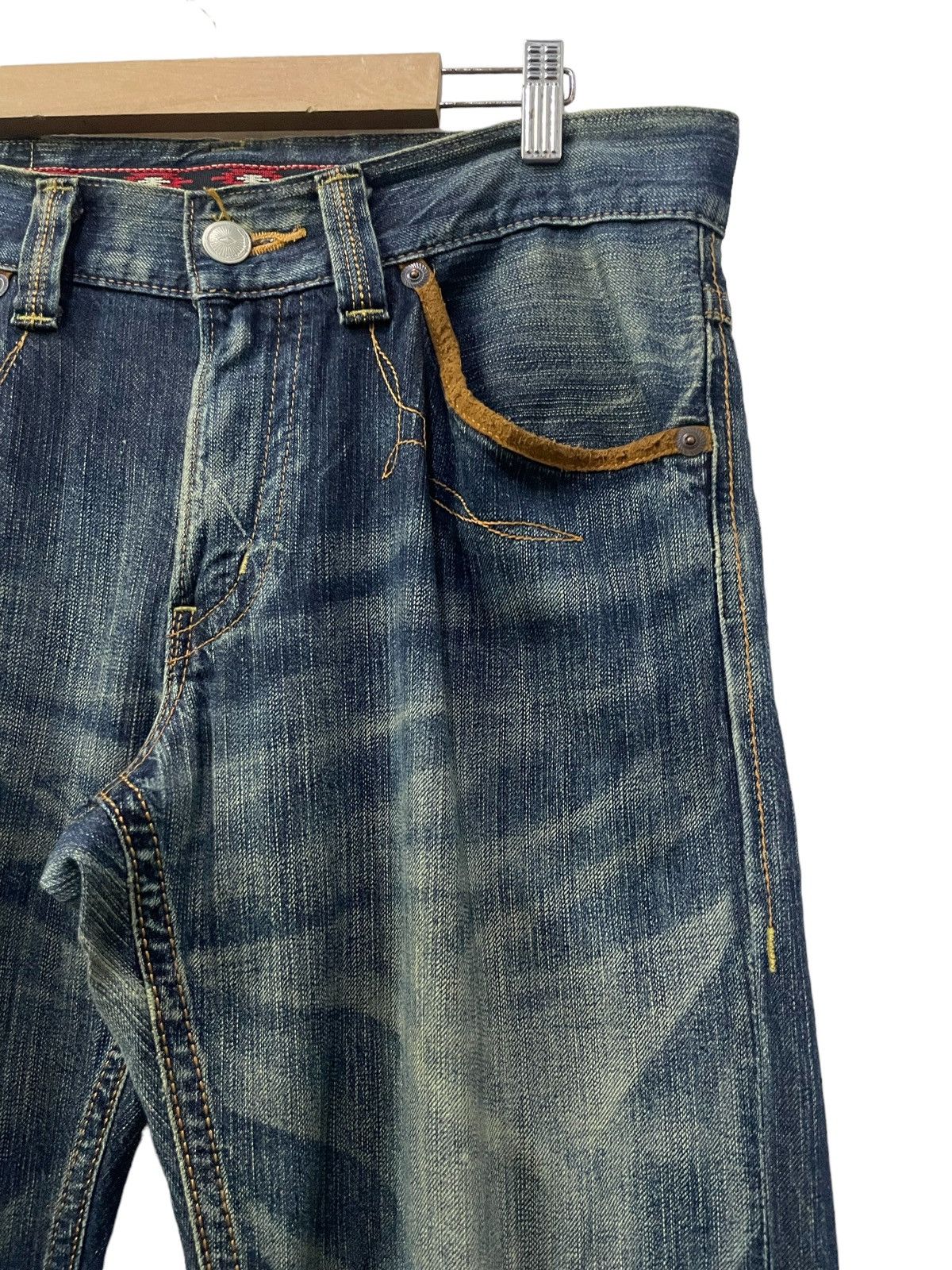 Edwin × Vintage Edwin Japan Exlusive Vintage Straight Cut Suedes trim Jeans Size US 32 / EU 48 - 7 Thumbnail