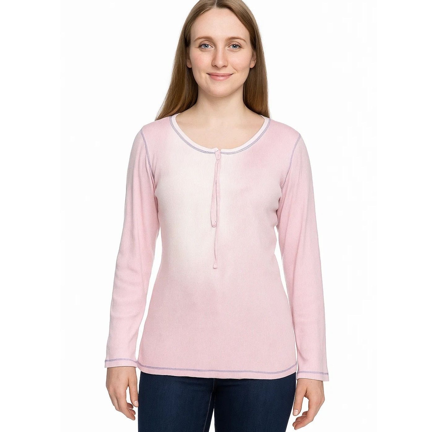 Liz Claiborne Liz Claiborne Lizwear Pink Long Sleeve Blouse - Medium Size M / US 6-8 / IT 42-44 - 1 Thumbnail